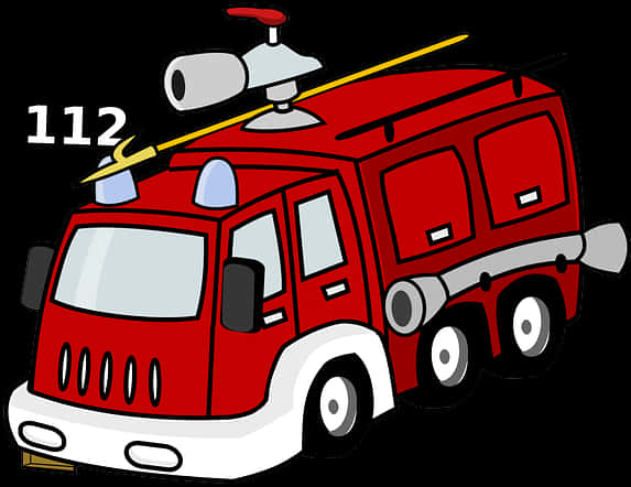 כבאית מצוירת 112 טפט