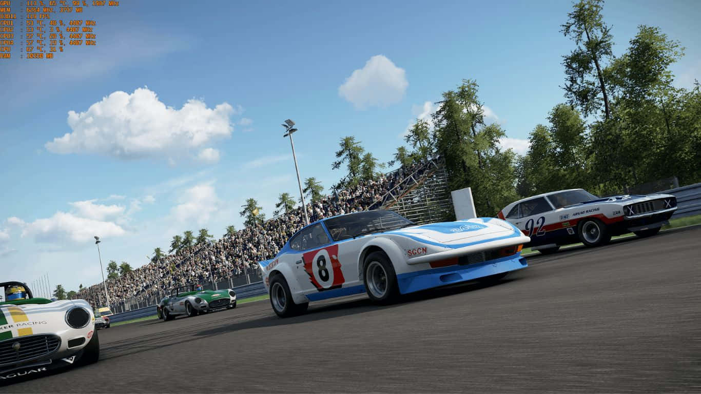 רקע 1366x768 של Project Cars 2 ב-80+FPS טפט