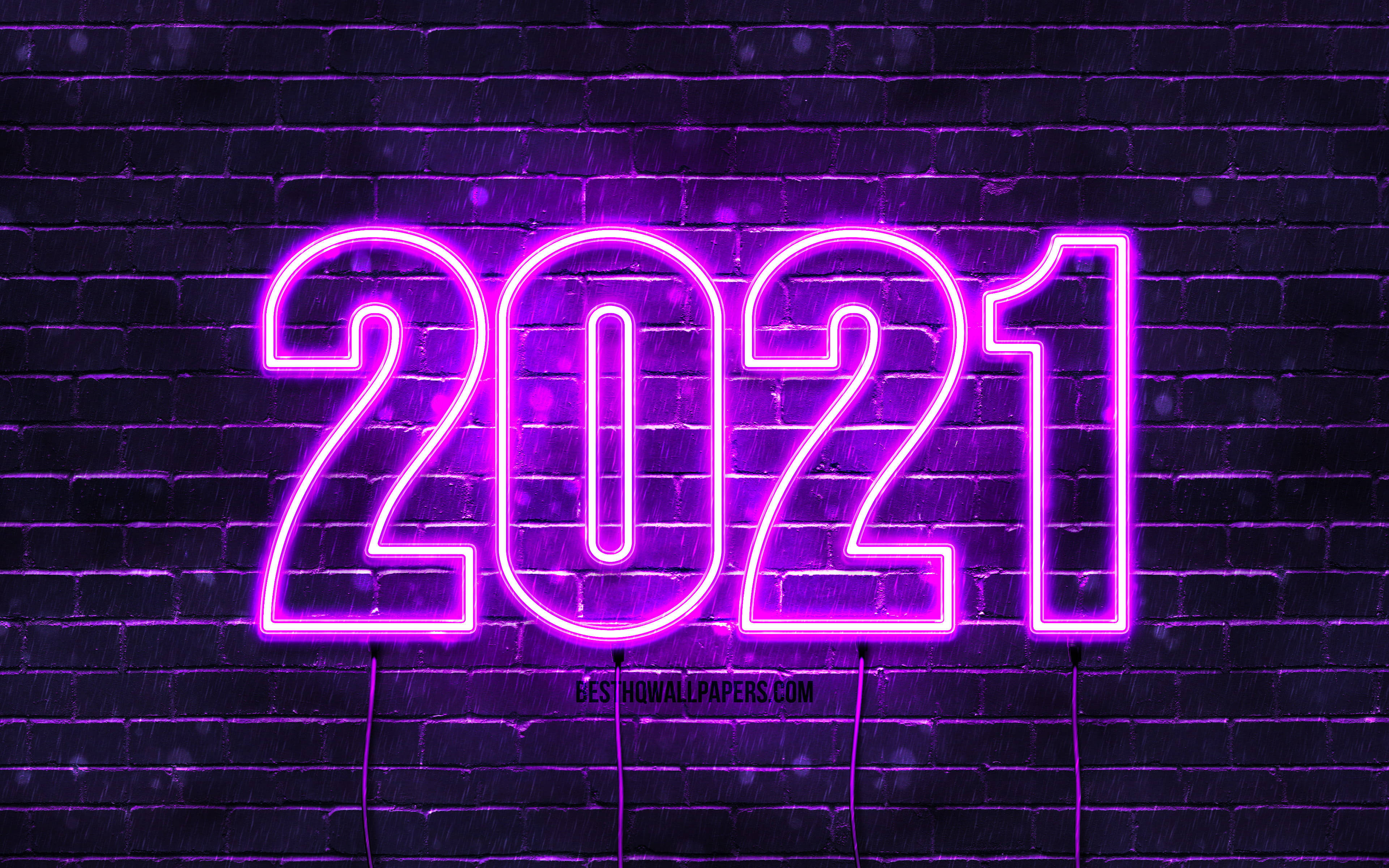 ברכת שנה טובה 2021 בסגול ניאון טפט