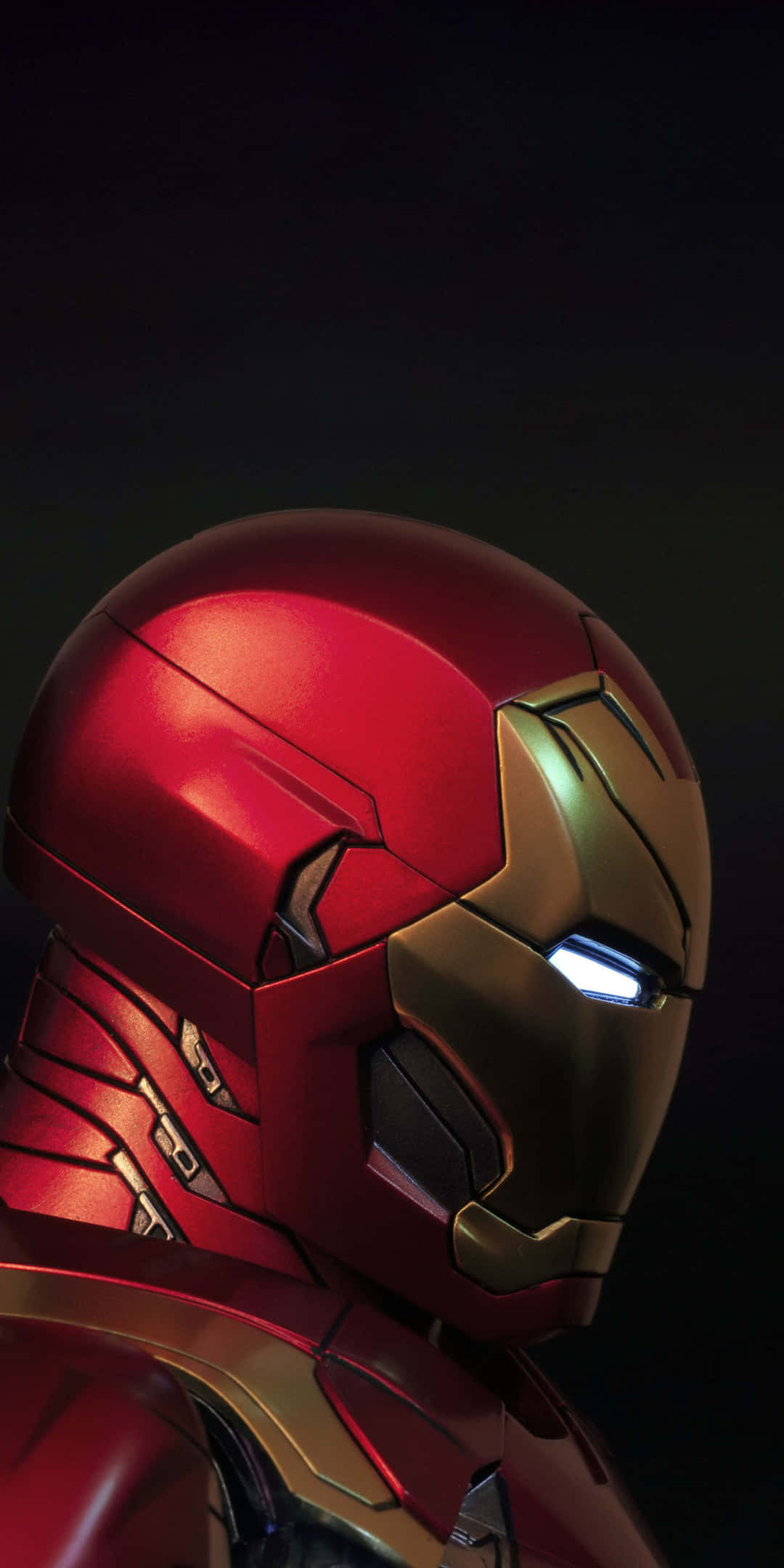 רקע צד של ראש איירון מן בפיקסל 3 טפט