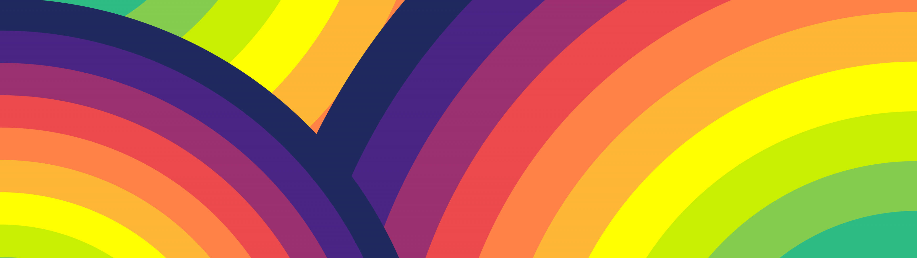 3840x1080 4K קשת בענן טפט