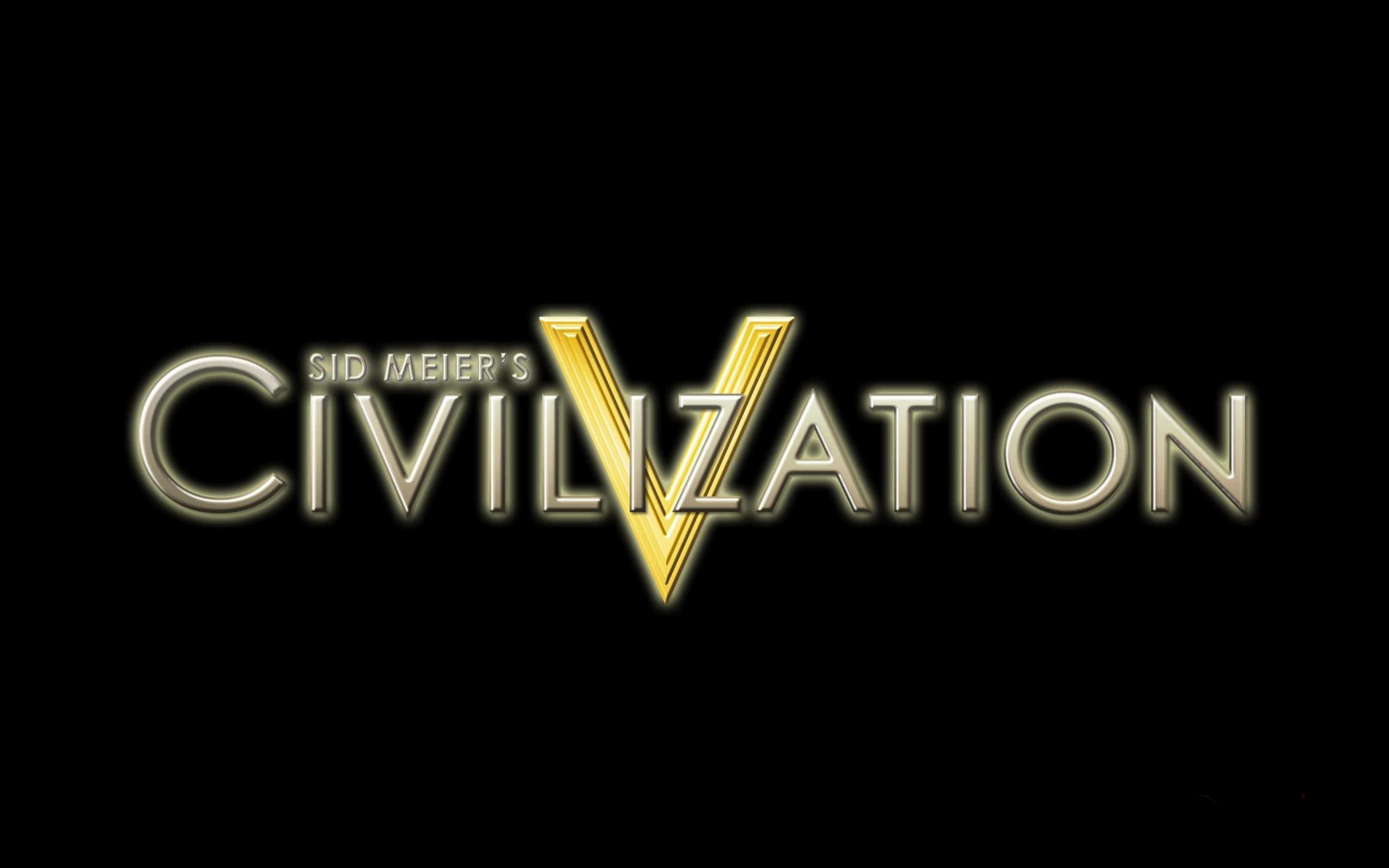 לוגו רשמי ברקע 4K של Civilization V טפט