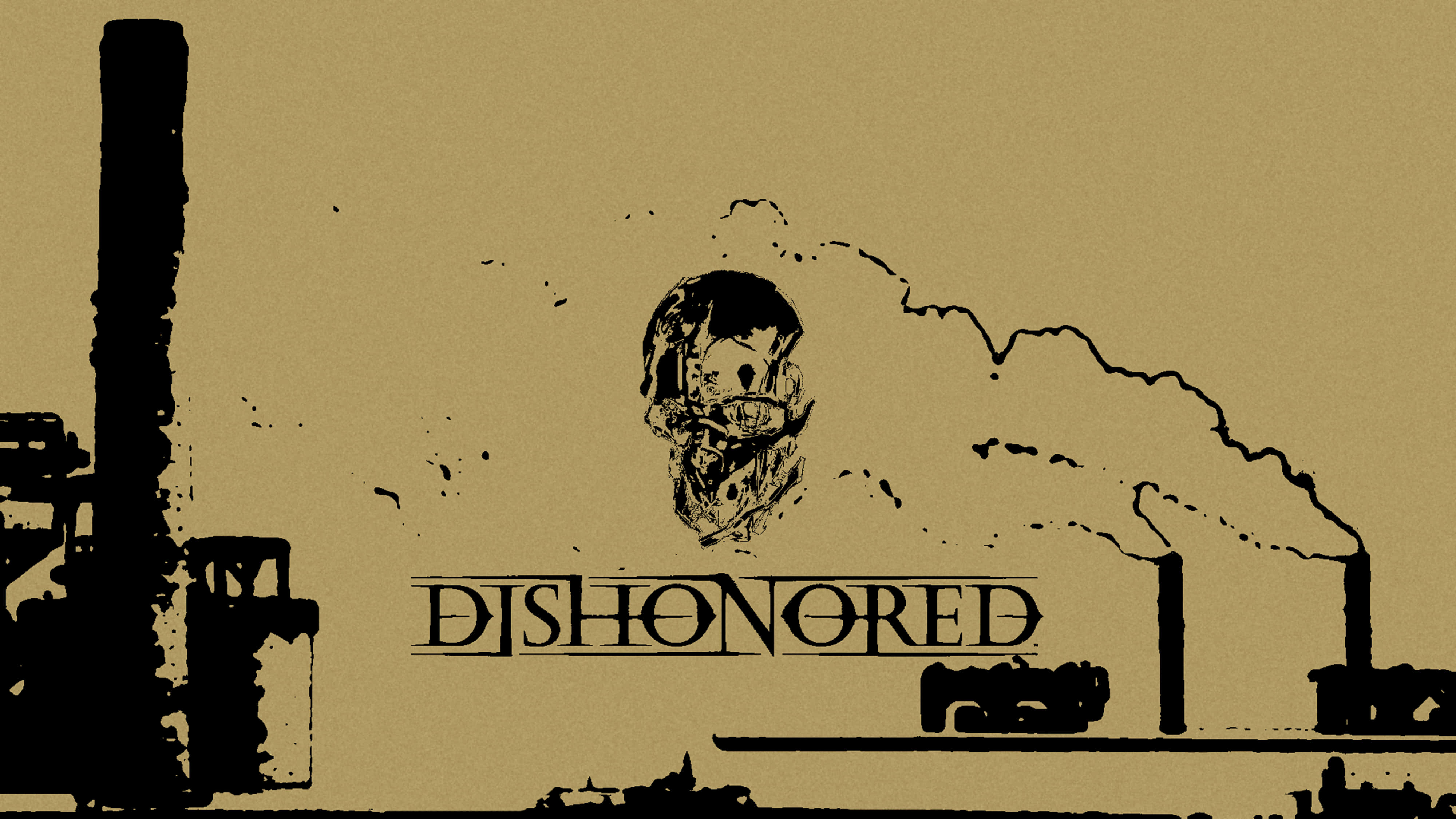 4K Dishonored אסתטיקה חומה טפט