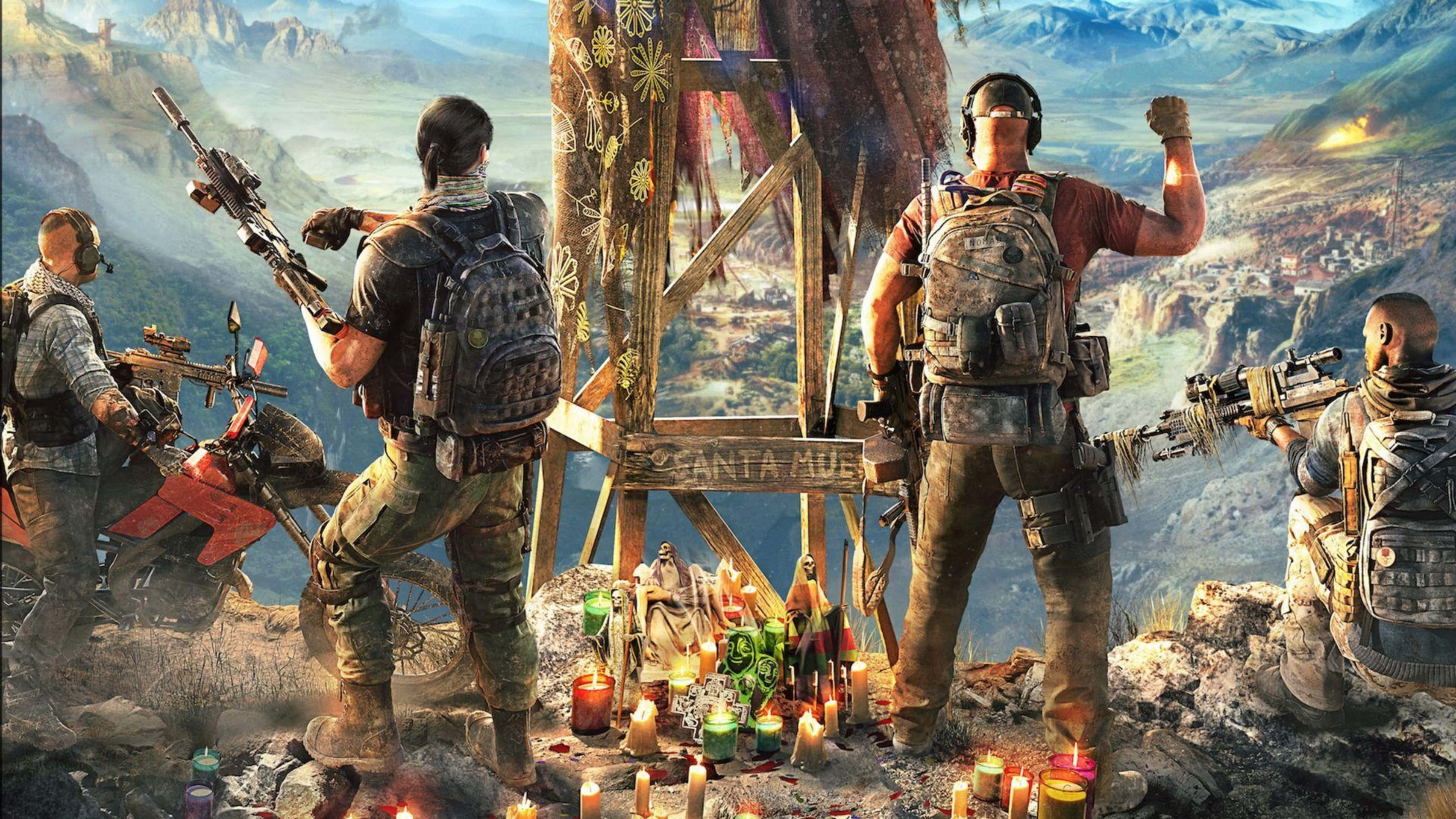תמונות סצנת משחק וידאו 4K מ-Ghost Recon Wildlands טפט