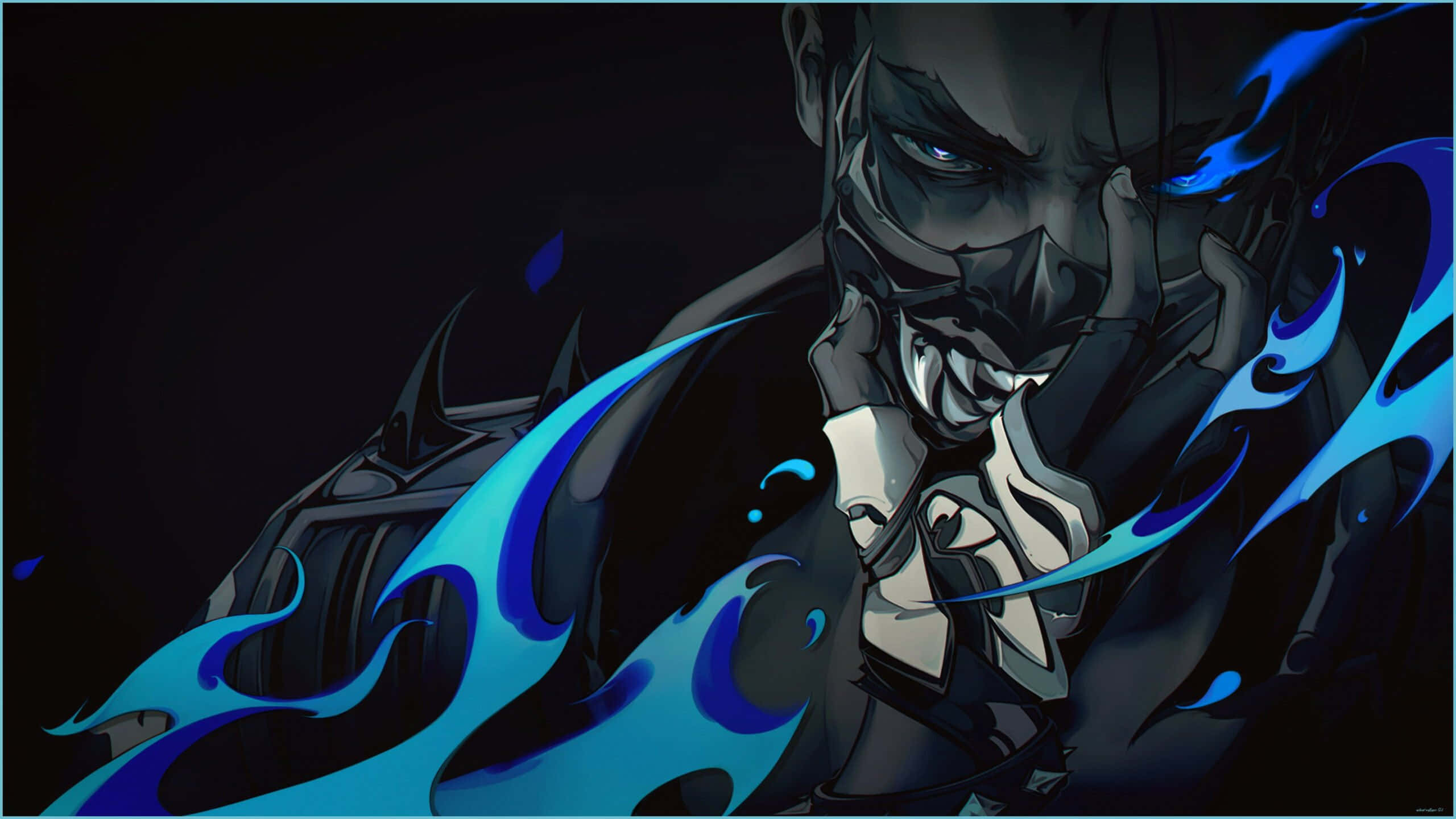 4K HD Valorant Yoru אש כחולה טפט