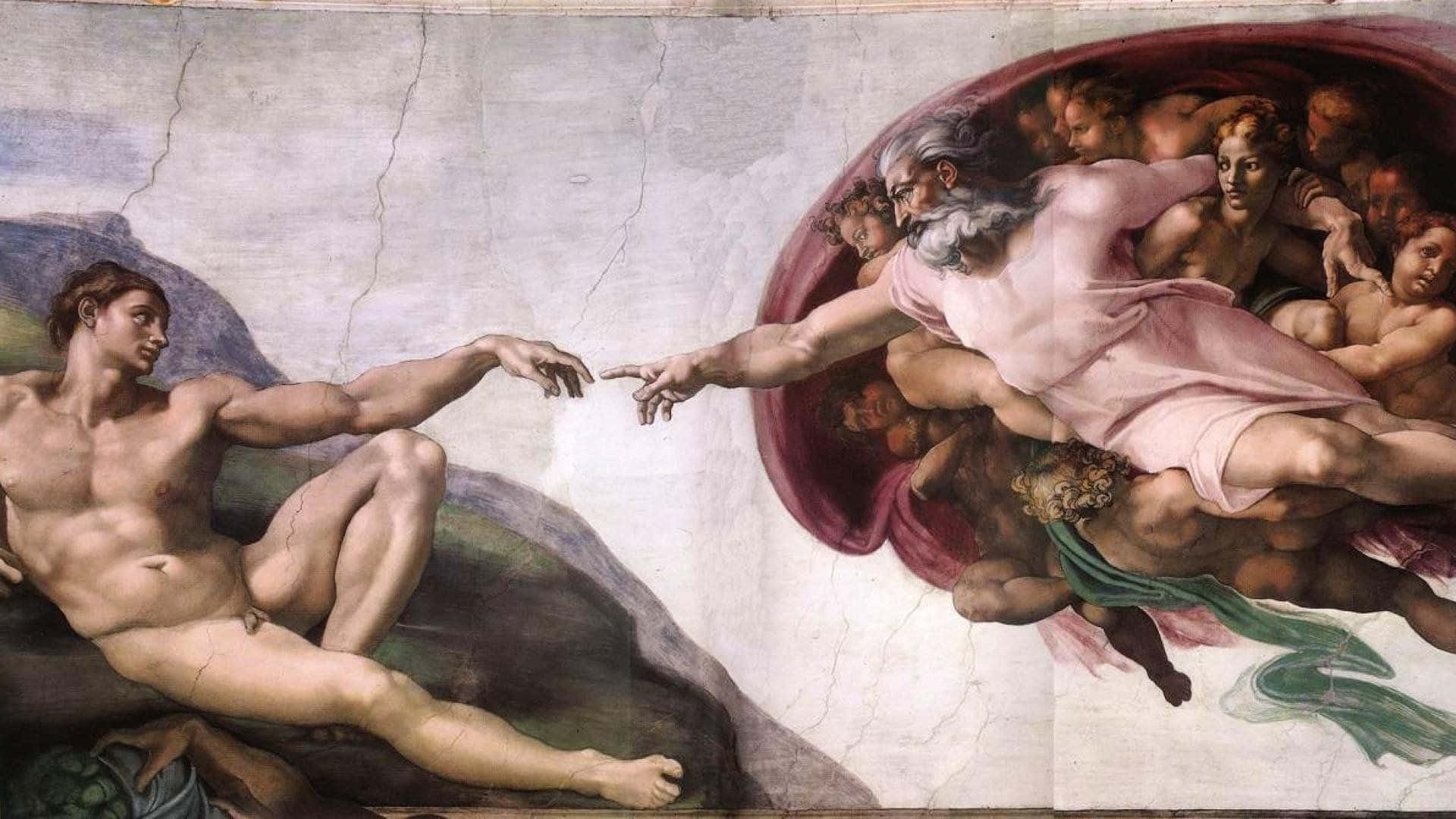בריאת אדם אופקי 4K טפט