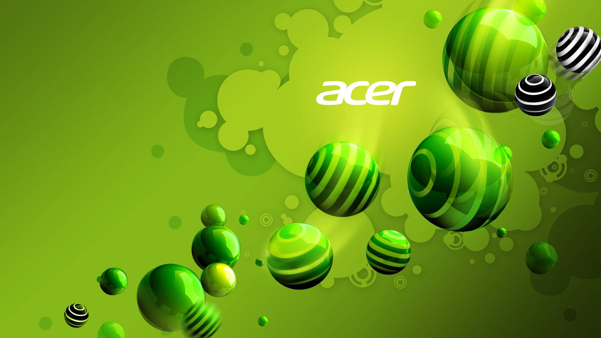 לוגו Acer ירוק ולבן בוהק טפט