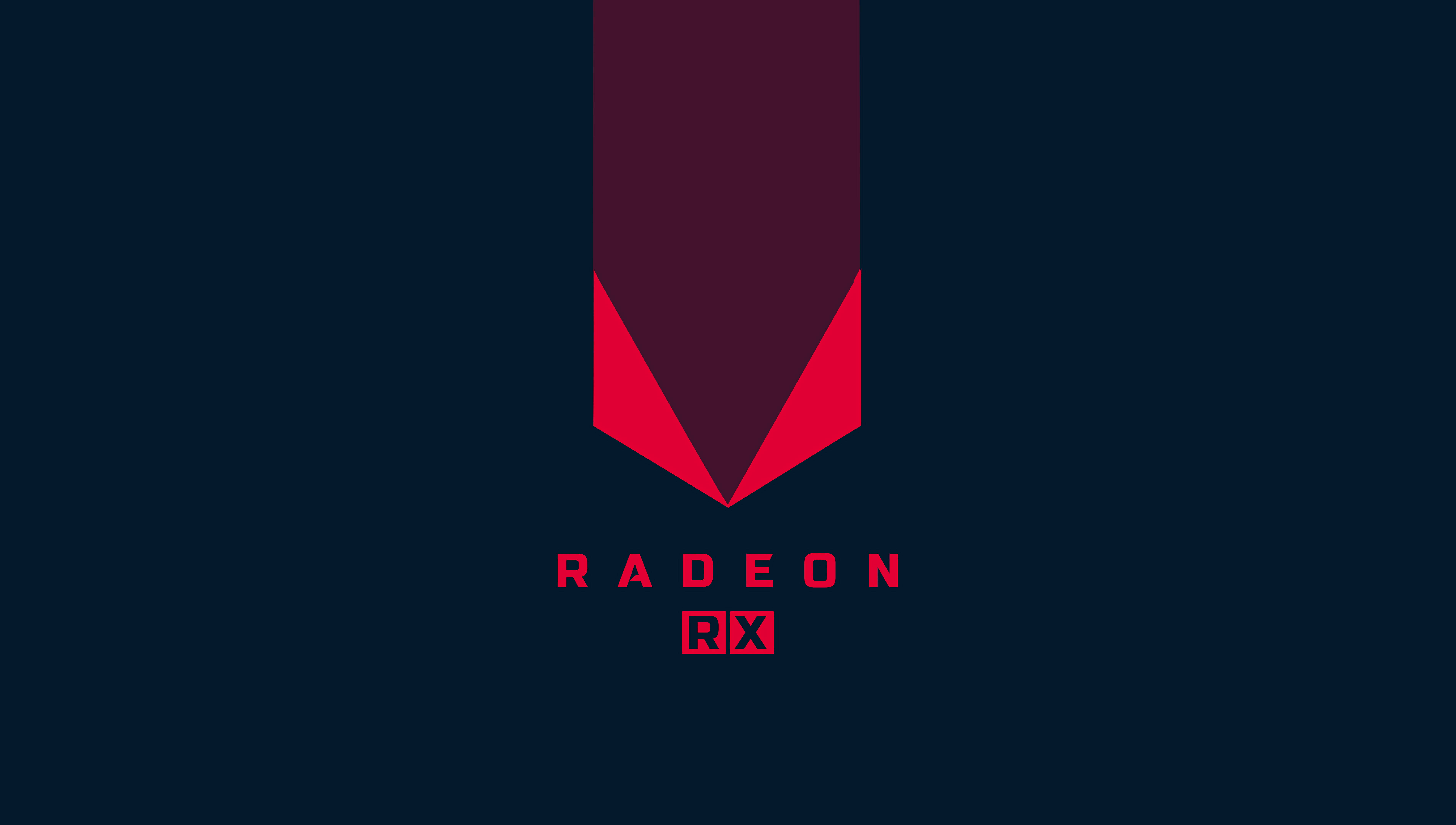 AMD כחול כהה 4K טפט