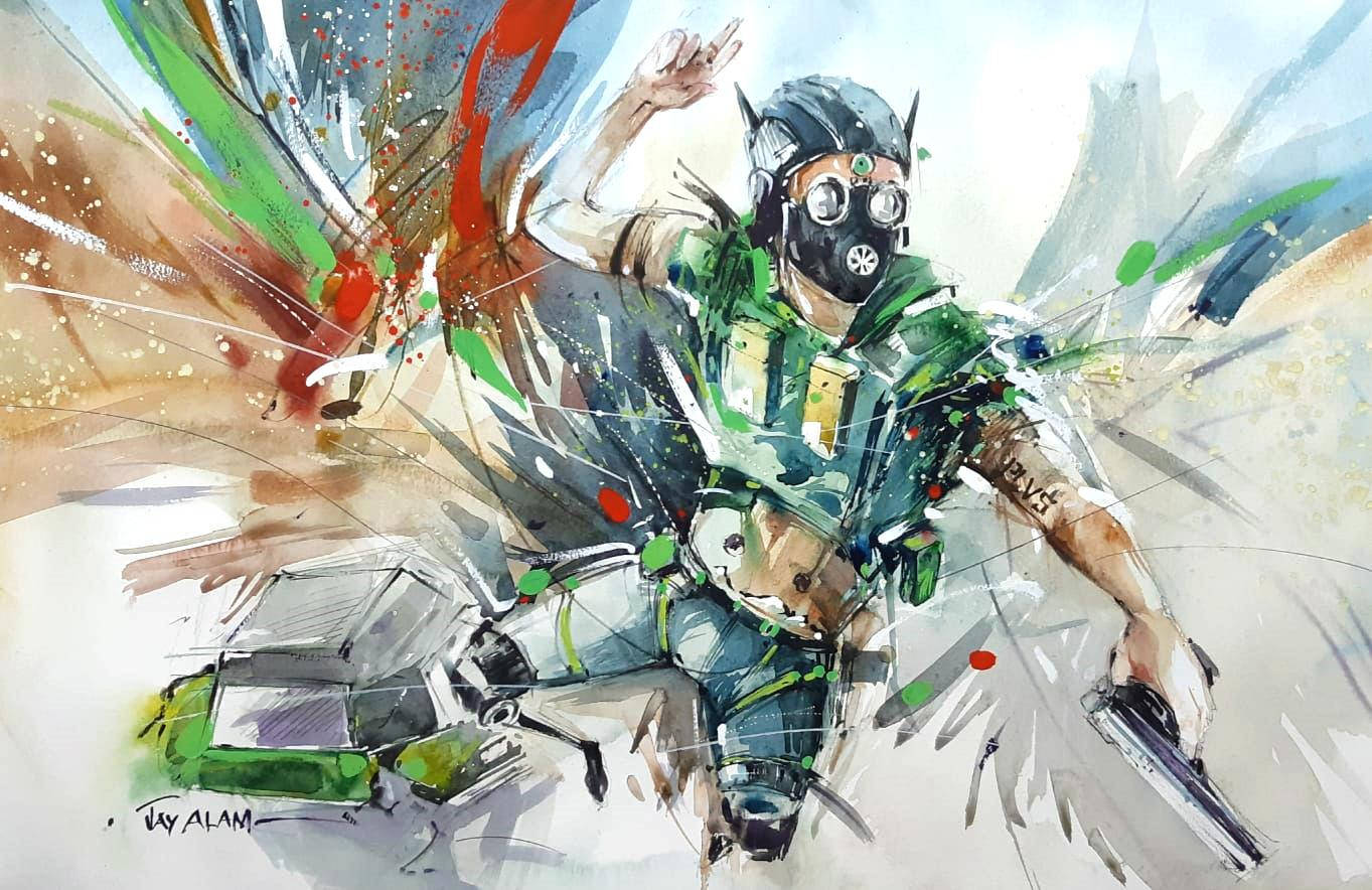 Apex Legends Octane בצבעים שונים