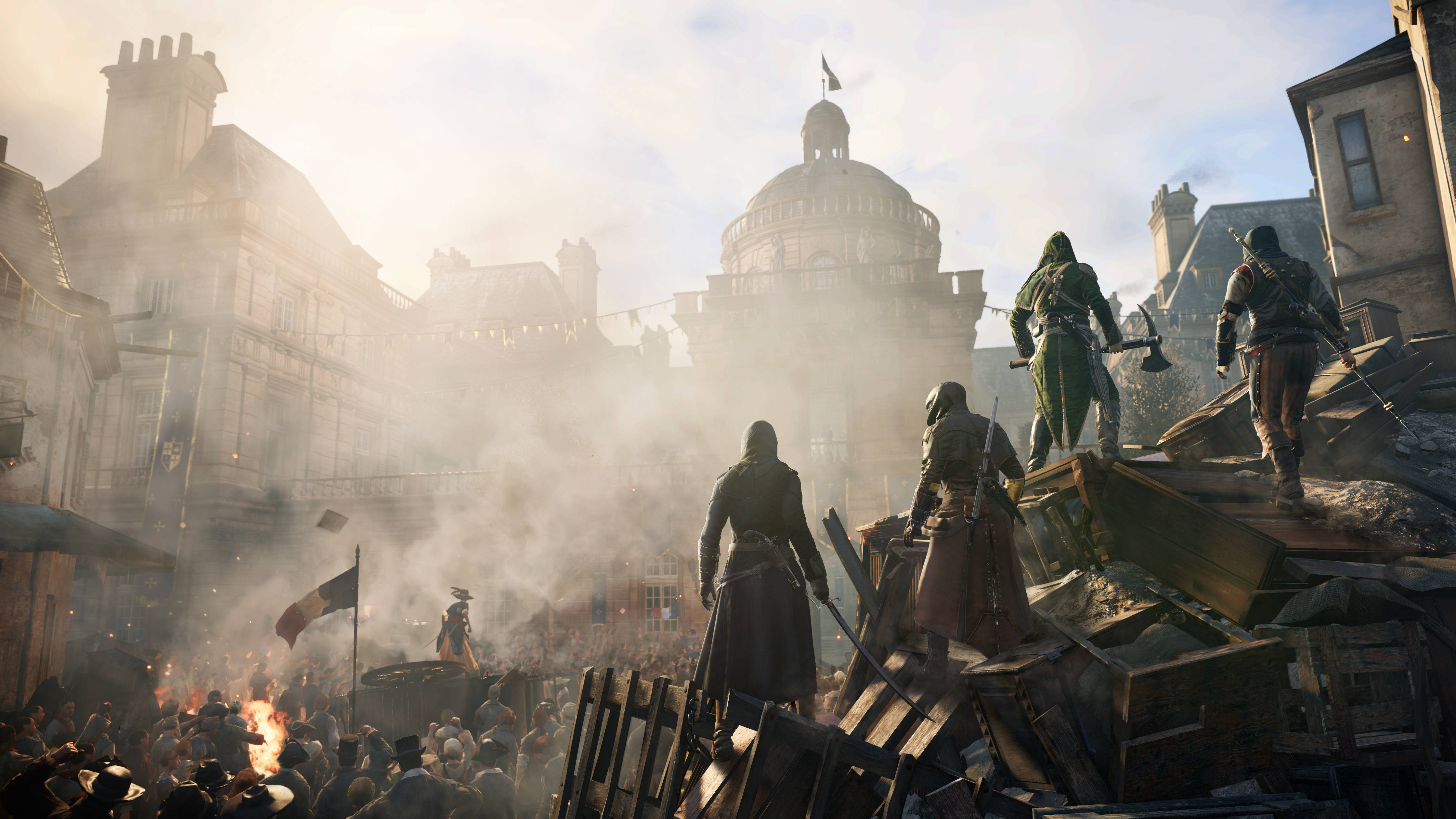 Assassin's Creed Unity מהפכה 4K גיימינג טפט