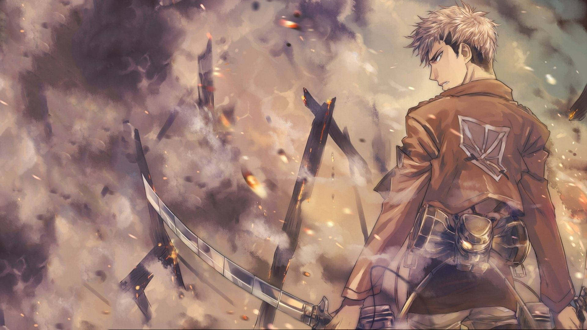 ז'אן קירשטיין האמיץ במדי Attack on Titan טפט