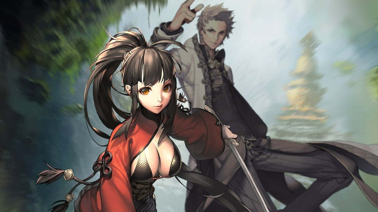ג'ין מתנקש נקבה Blade and Soul אנימה טפט
