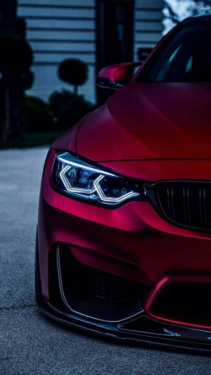 רקע אדום של BMW F82 M4 בפיקסל 3 טפט