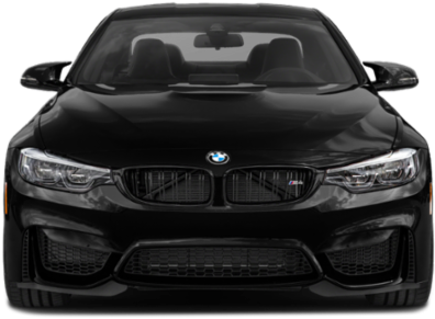תצוגה קדמית של BMW M סדרה שחורה טפט