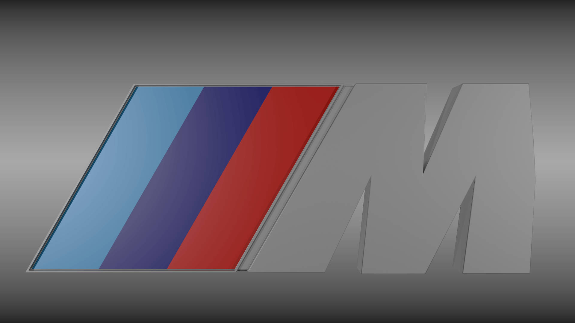 לוגו BMW M באפור טפט