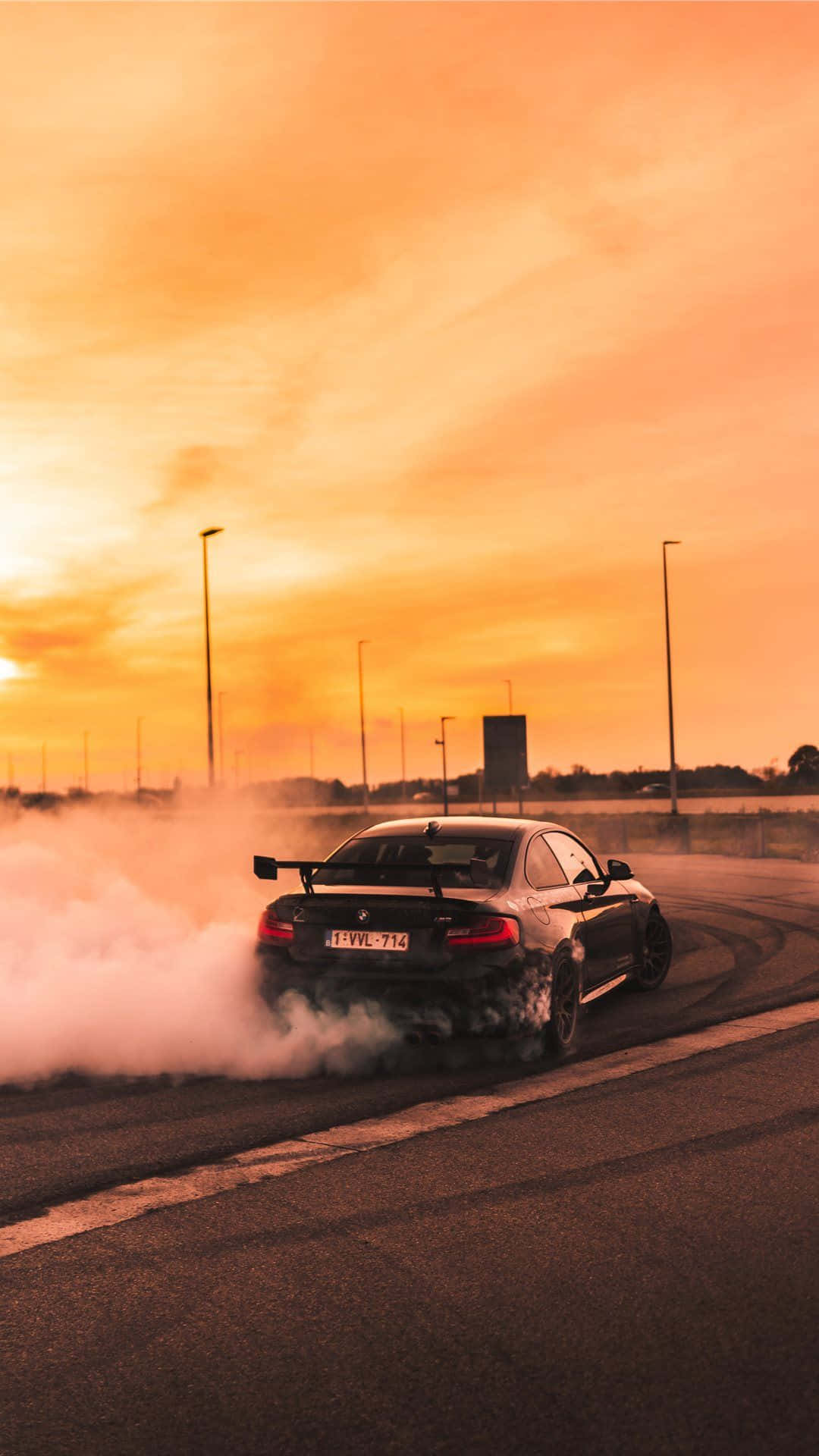 BMW M5 דריפט מכונית אסתטית טפט