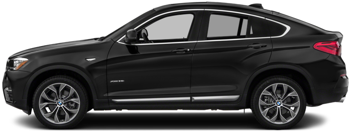 תצוגת צד של BMW X6 שחורה טפט