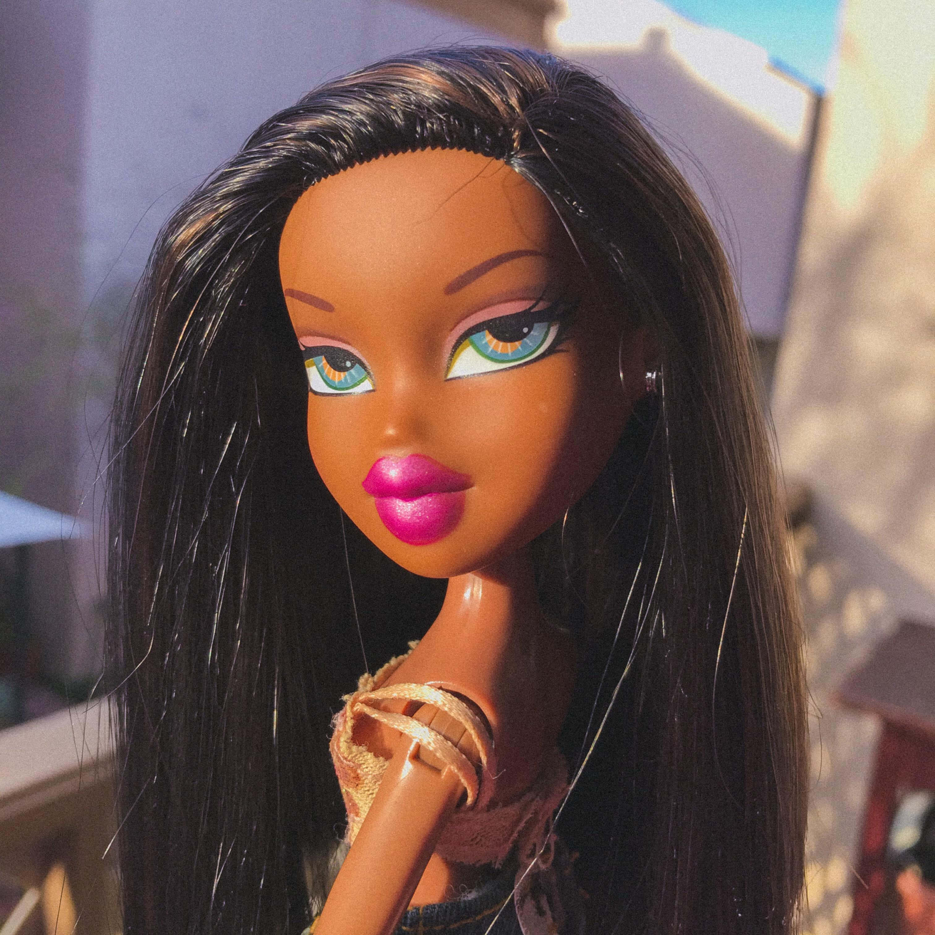ויברציות תוססות בלבד לאסתטיקת Bratz. טפט
