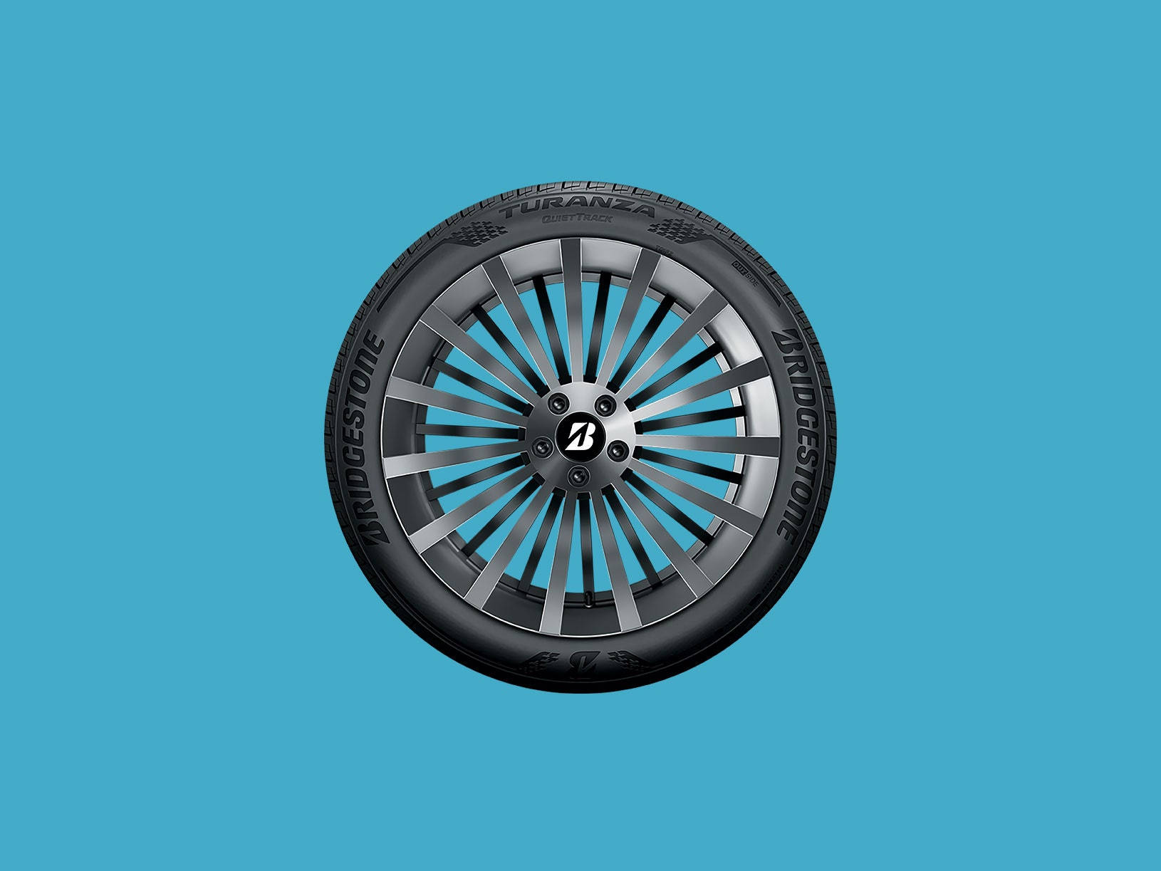תמונה באיכות גבוהה של צמיג Bridgestone Turanza QuietTrack טפט