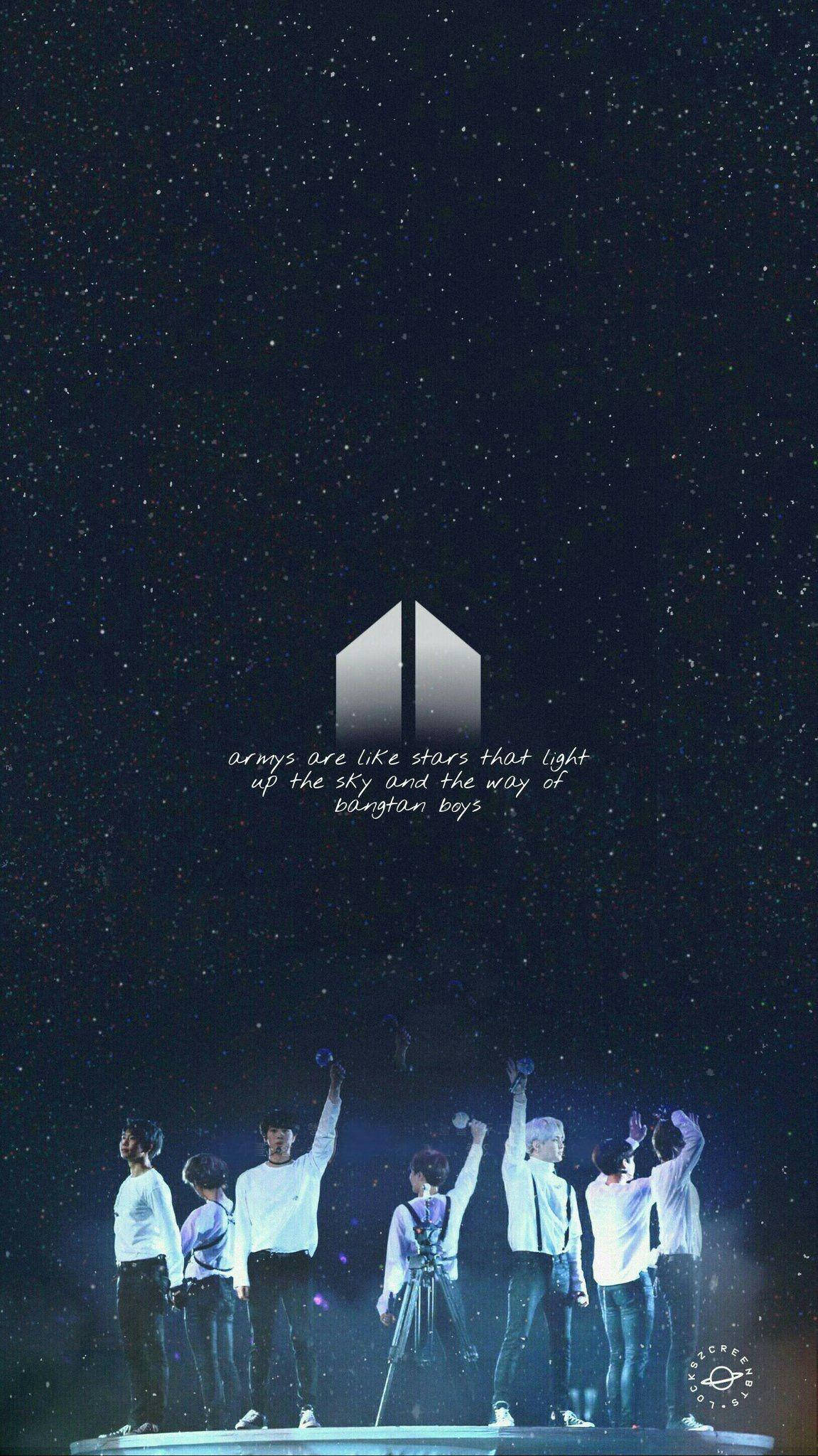 קונצרט BTS עם לוגו הארמי טפט