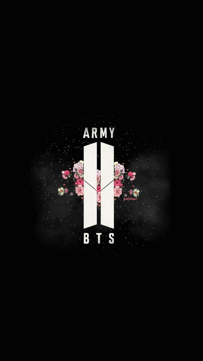לוגו צבא BTS גלקסי עם כוכבים טפט