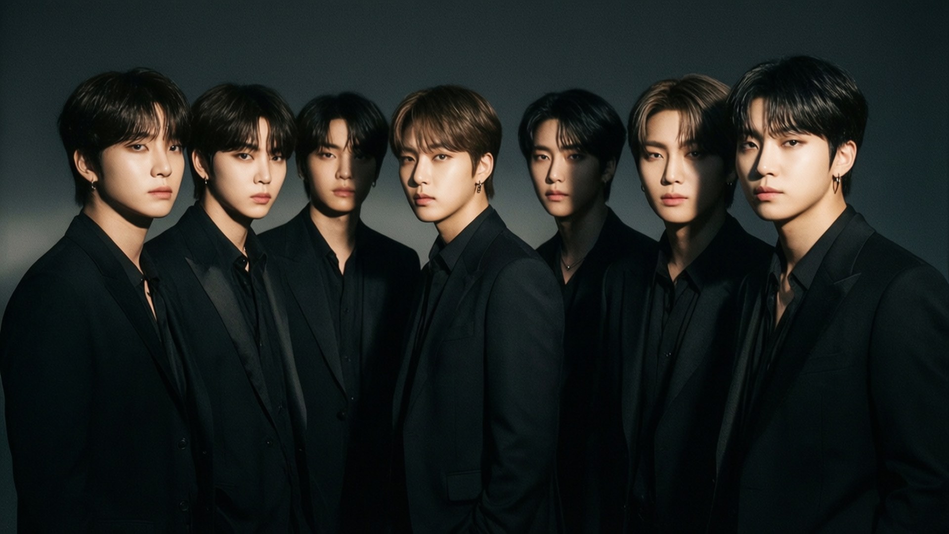 BTS בחליפות שחורות טפט