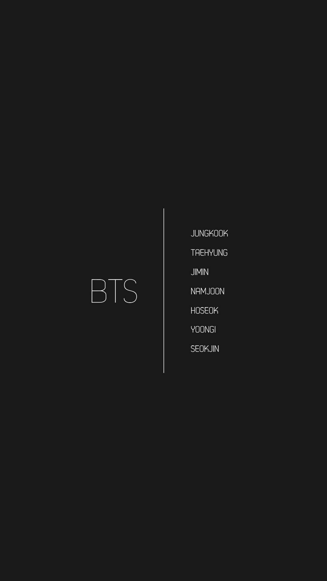 שמות חברי BTS אסתטיקת טאמבלר טפט