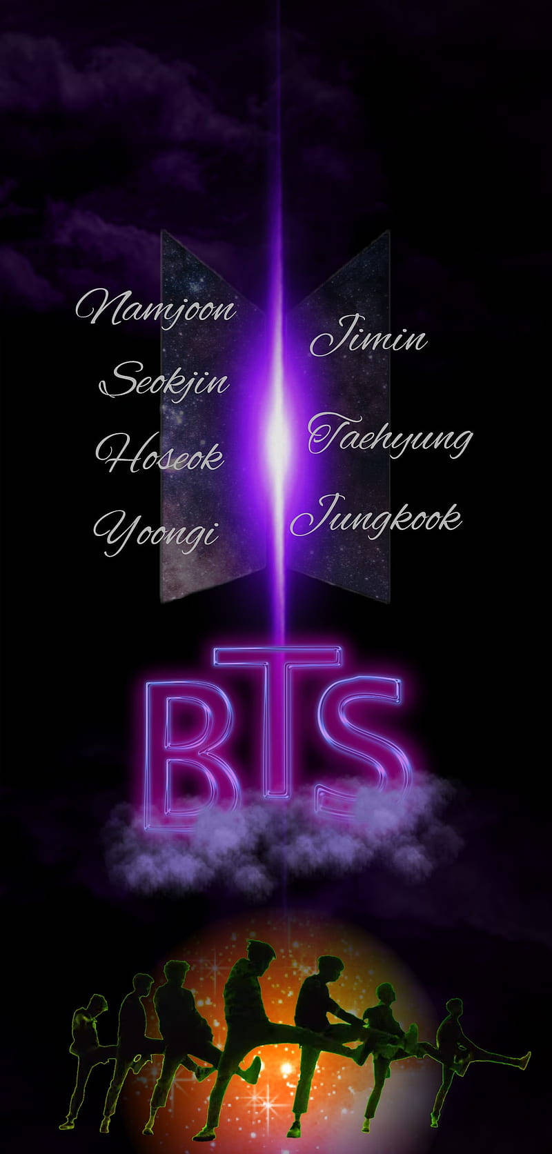 לוגו BTS בהשראת מעריצים טפט