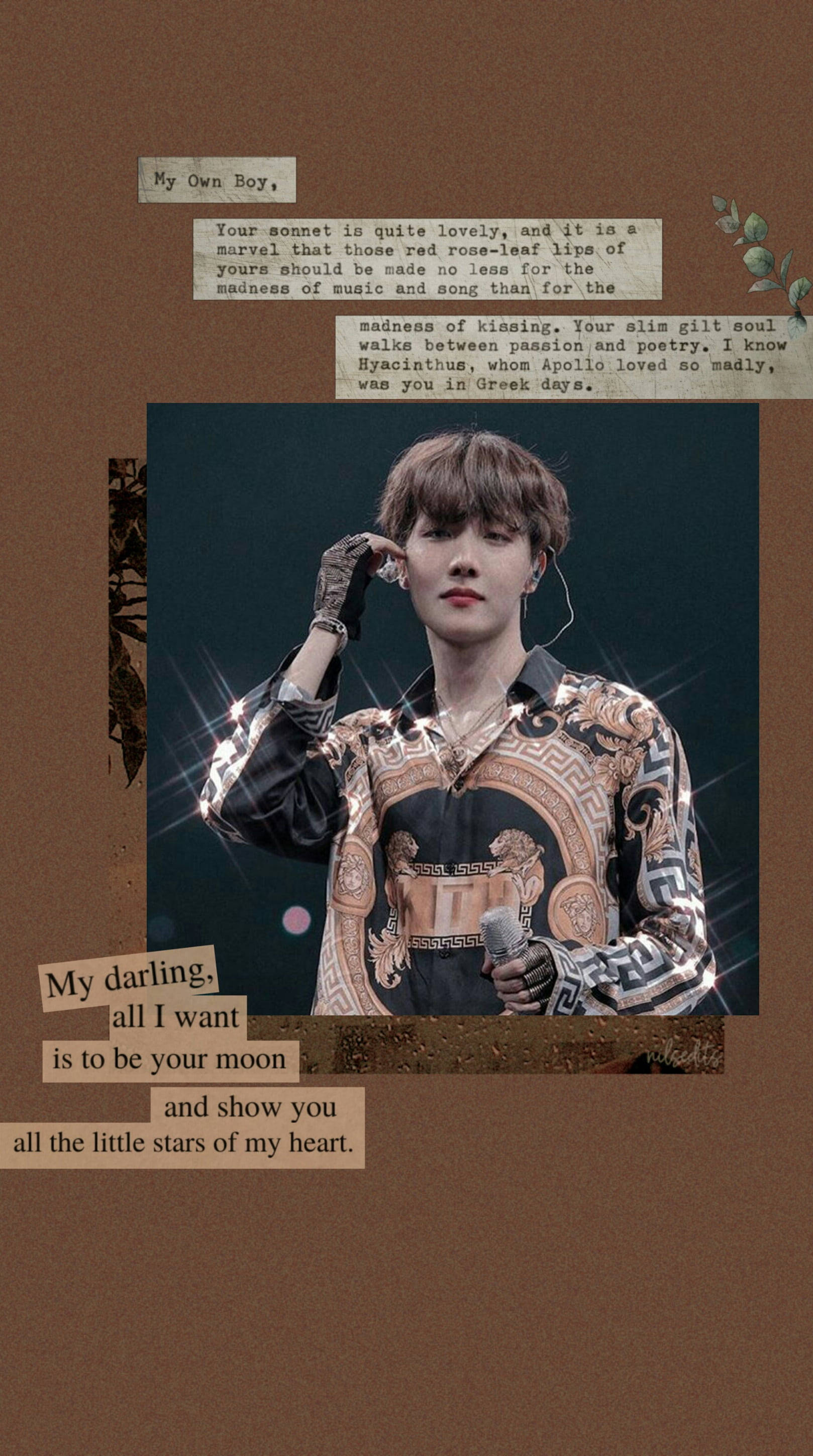 אסתטי חום BTS J-Hope טפט