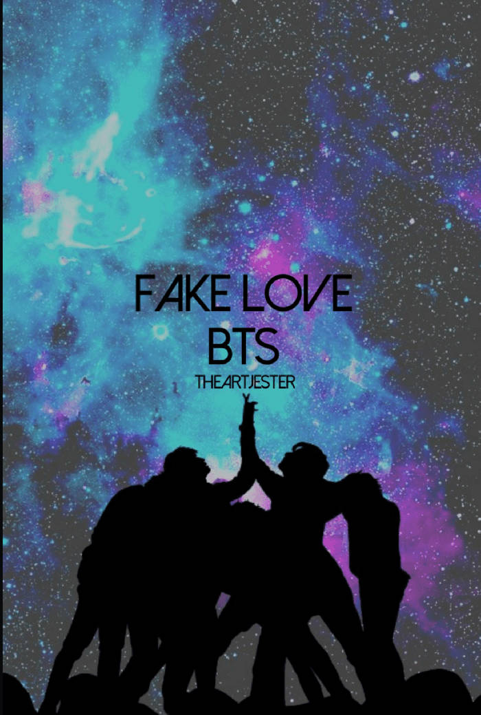 BTS גלקסי פייק לאב טפט