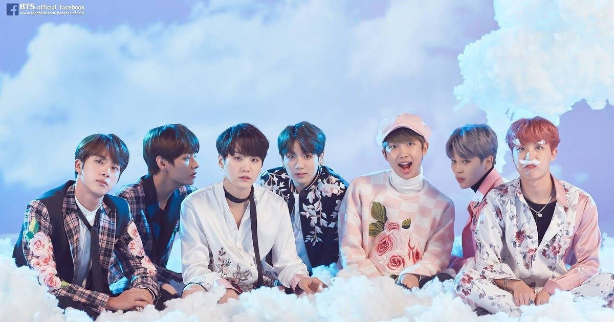 תמונת קבוצת BTS בעננים טפט