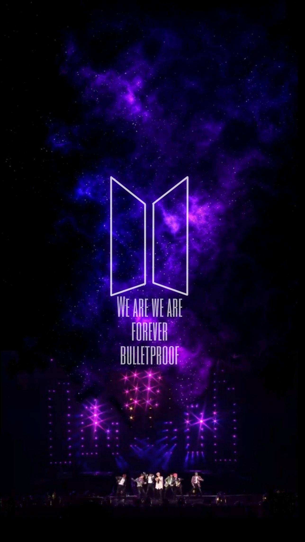 לוגו BTS לנצח חסין כדורים טפט