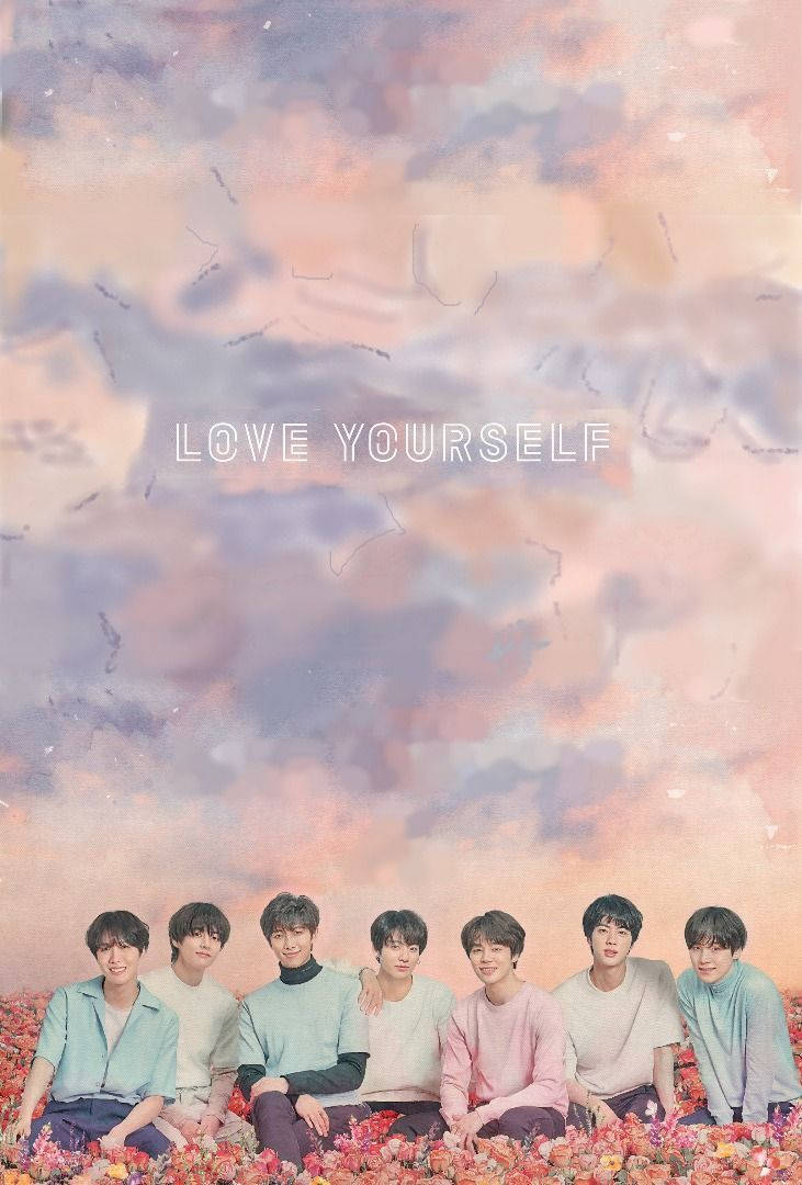 אסתטי Bts מיטת ורדים טפט