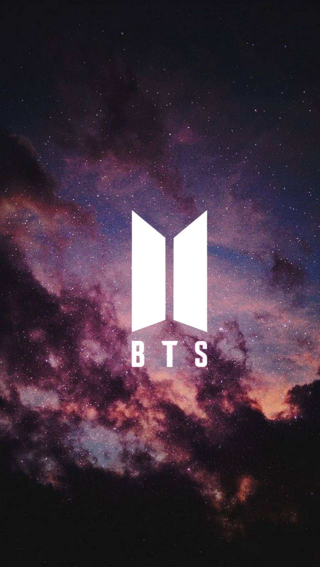 לוגו BTS בלילה טפט