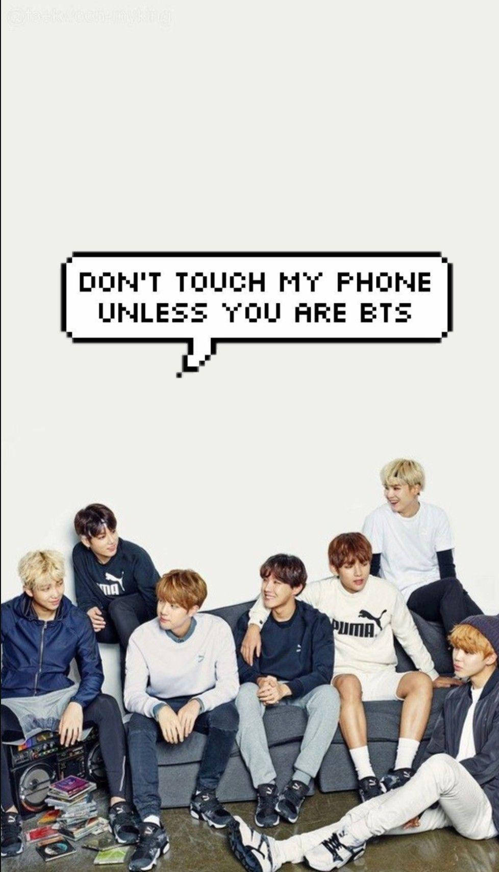 בועת דיבור חמודה של BTS טפט