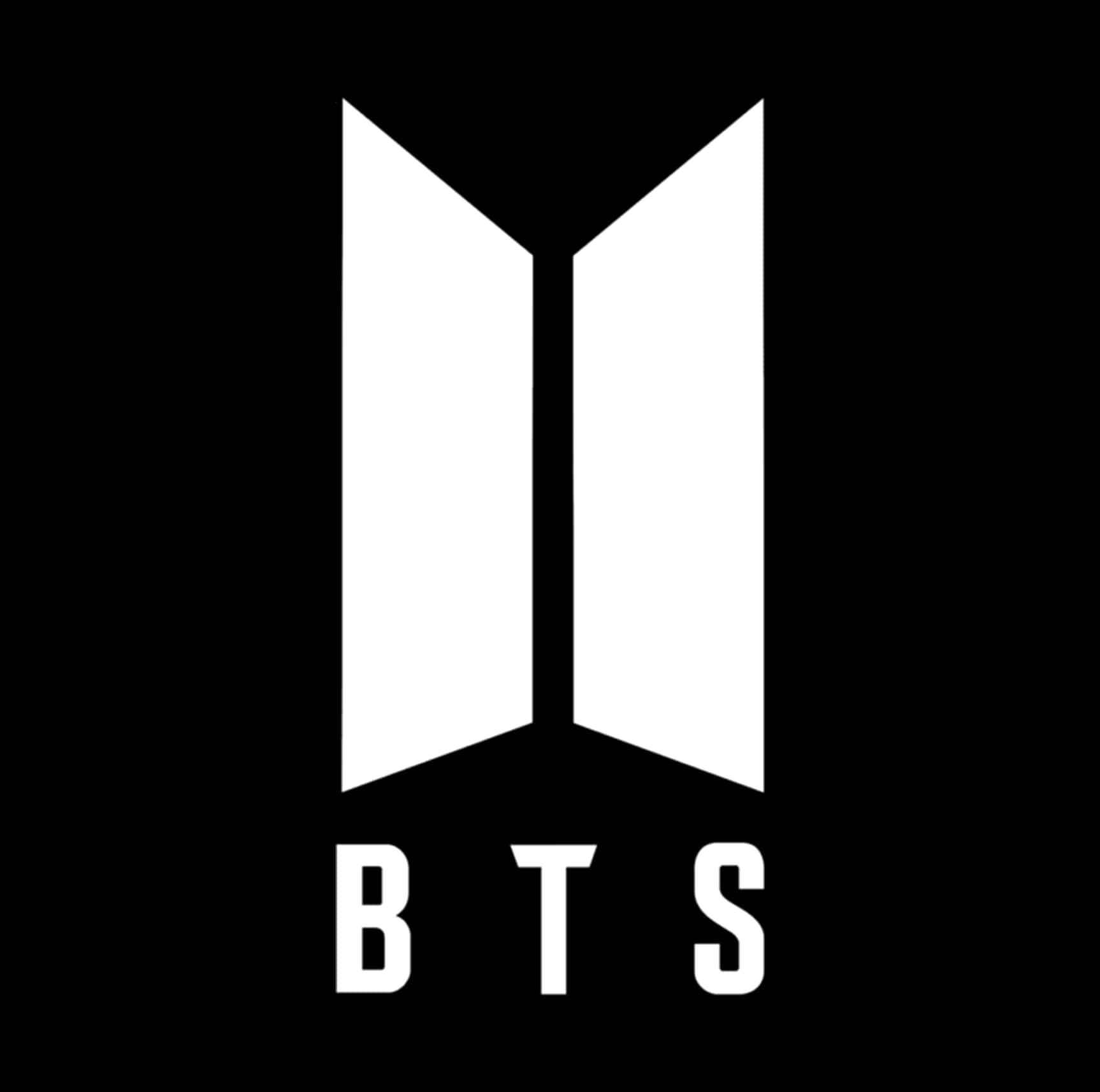 לוגו BTS בשחור לבן טפט