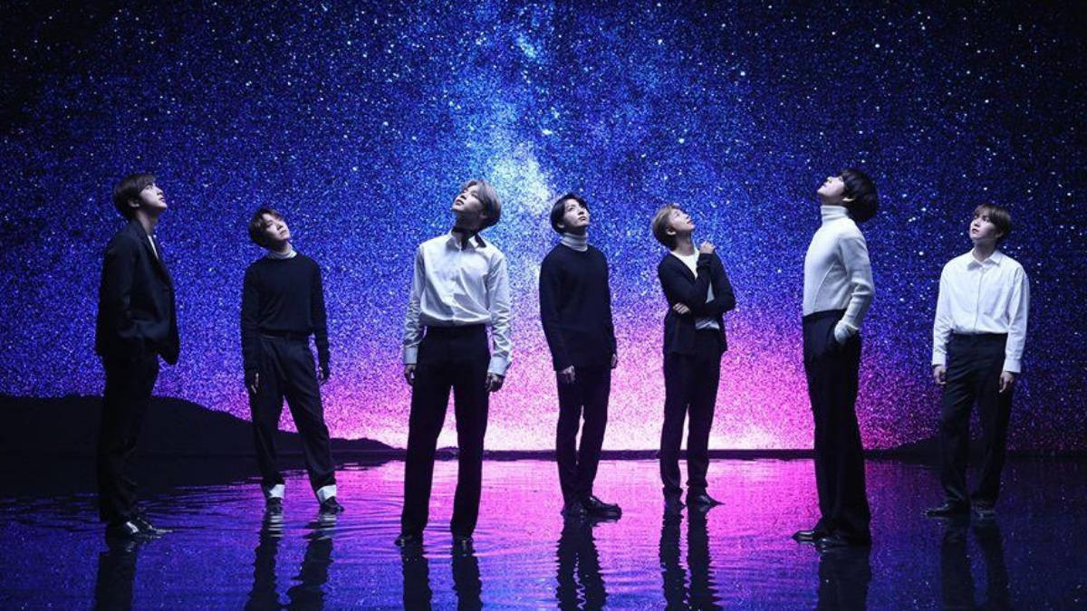 BTS מתחת לכוכבים טפט שולחן עבודה טפט