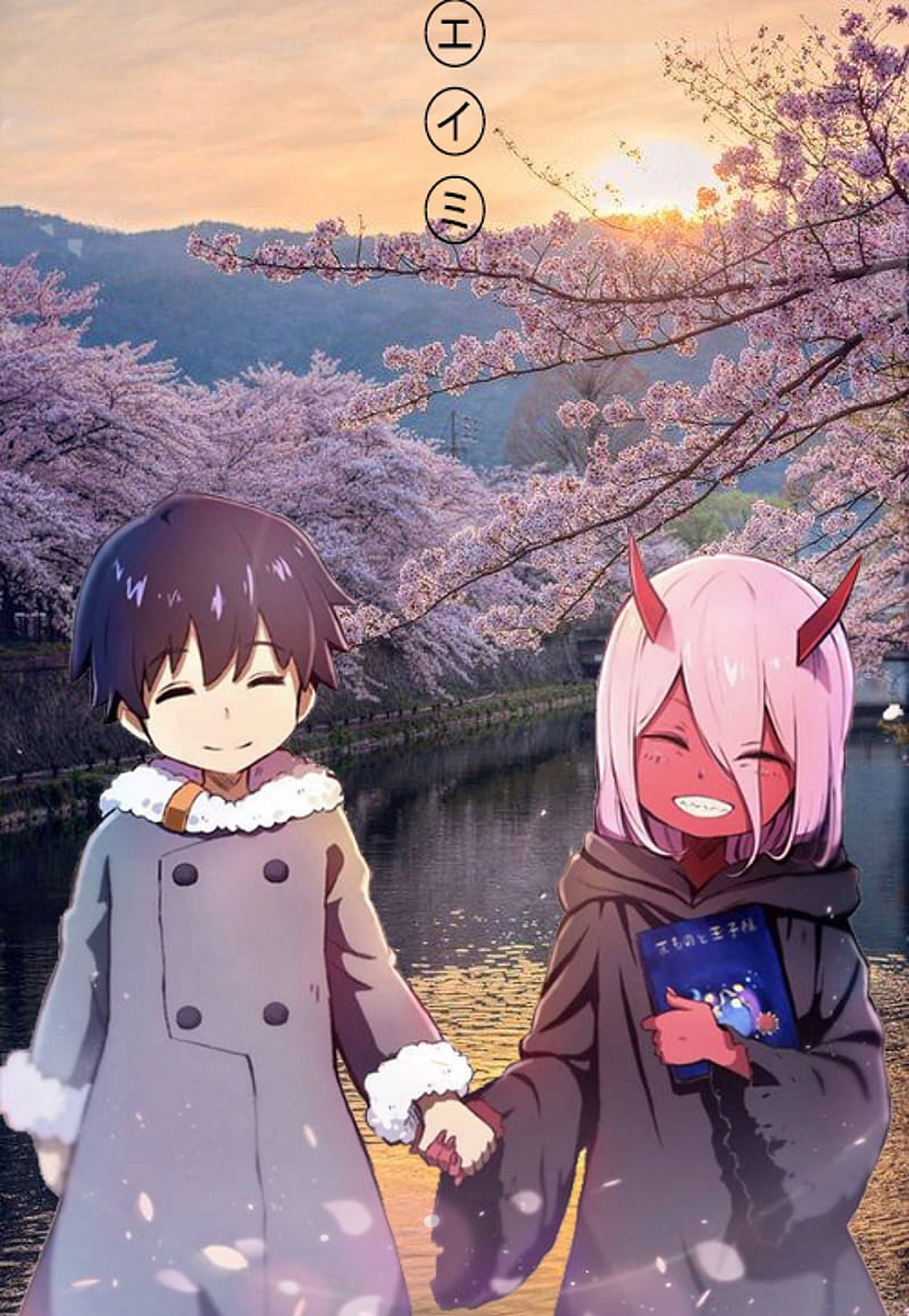אנימה ילדים Darling in the Franxx טפט