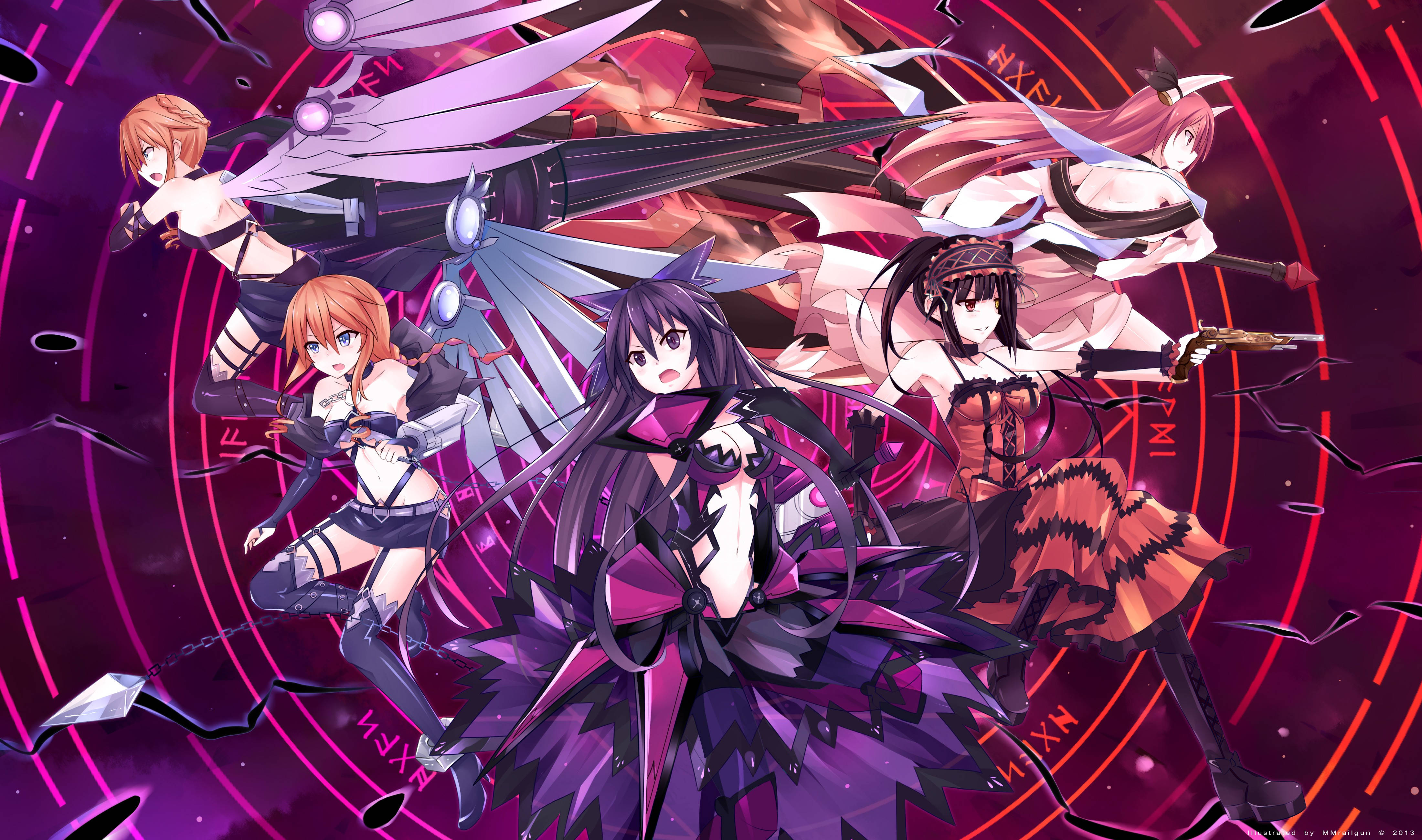 גיבורות האנימה Date A Live טפט