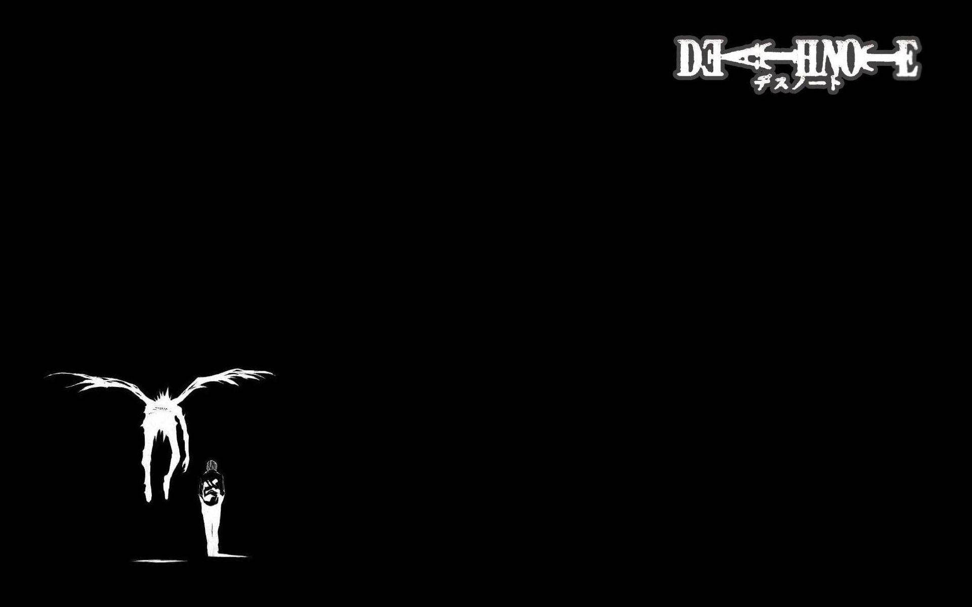 שחור ולבן Death Note ריוק לייט כותרת טפט