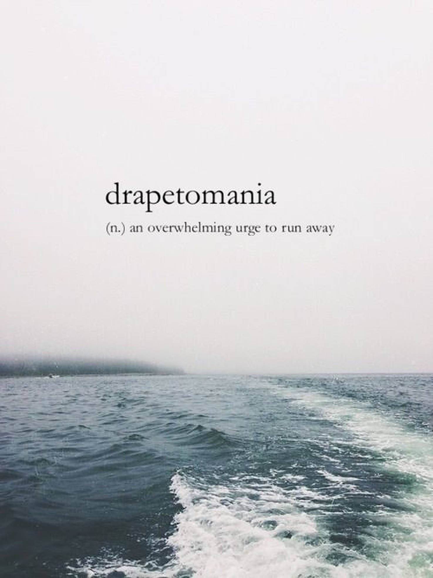 מילה אסתטית Drapetomania טפט
