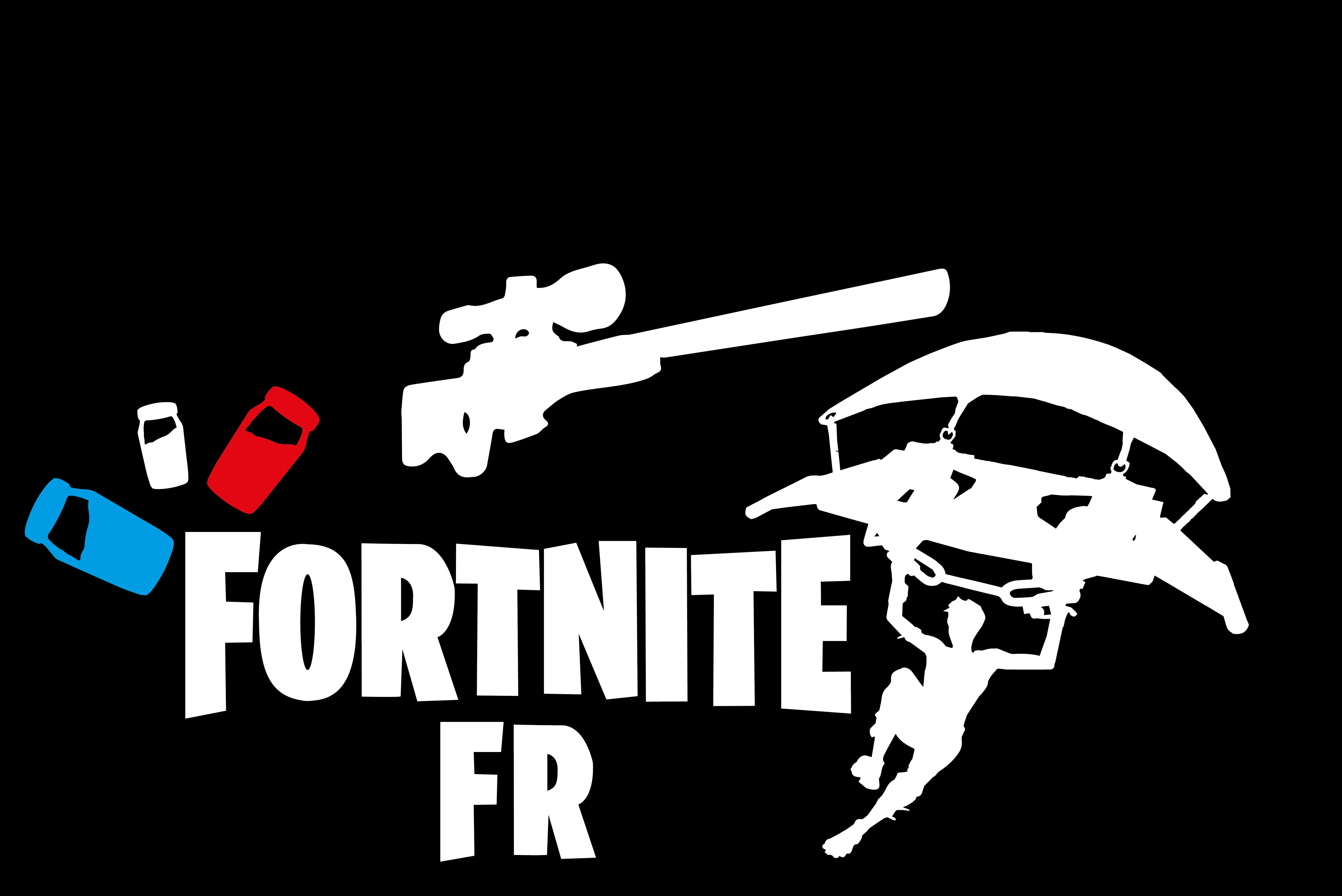 לוגו F R ופריטים של Fortnite טפט