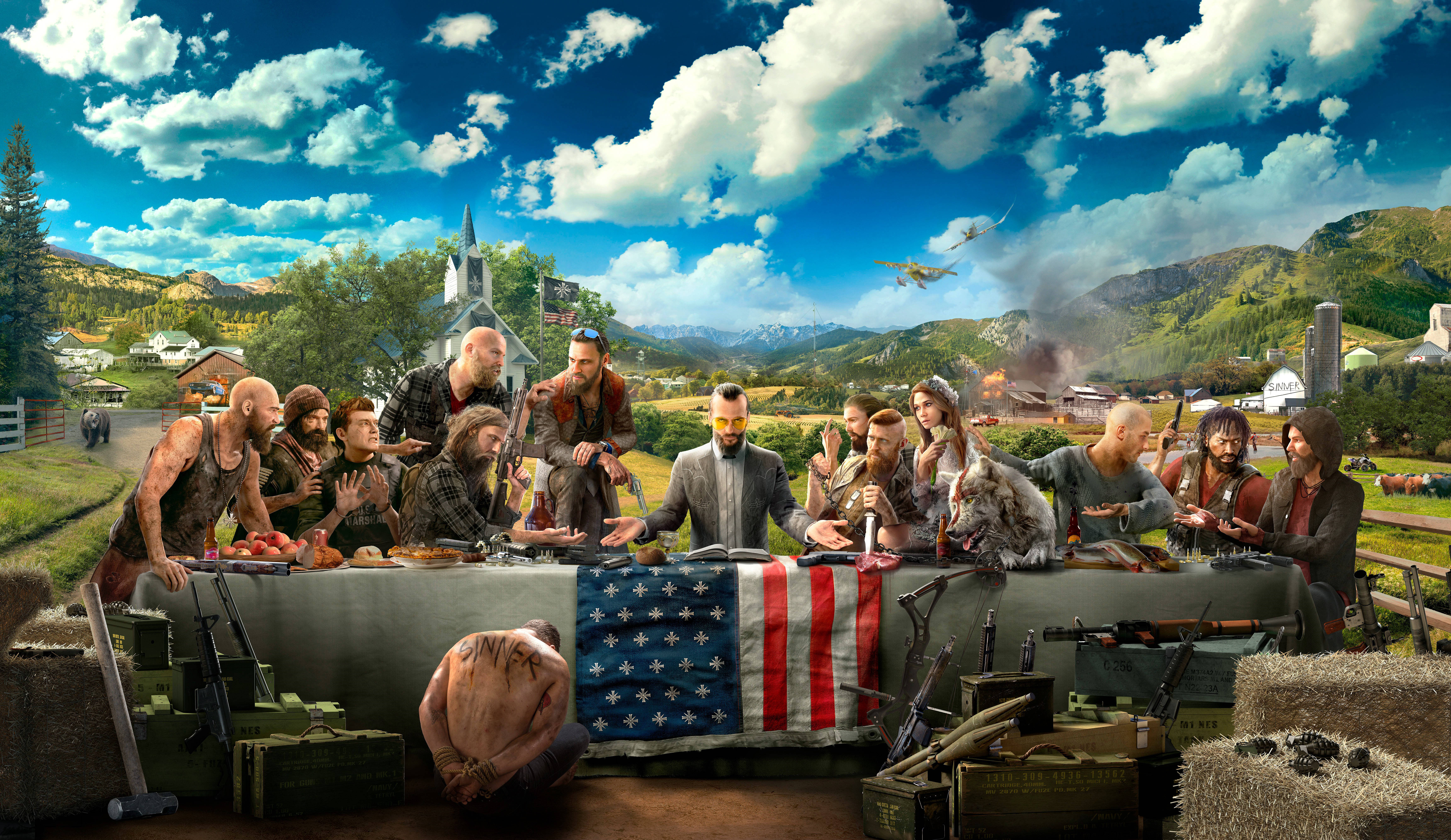Far Cry 5 4K גיימינג טפט