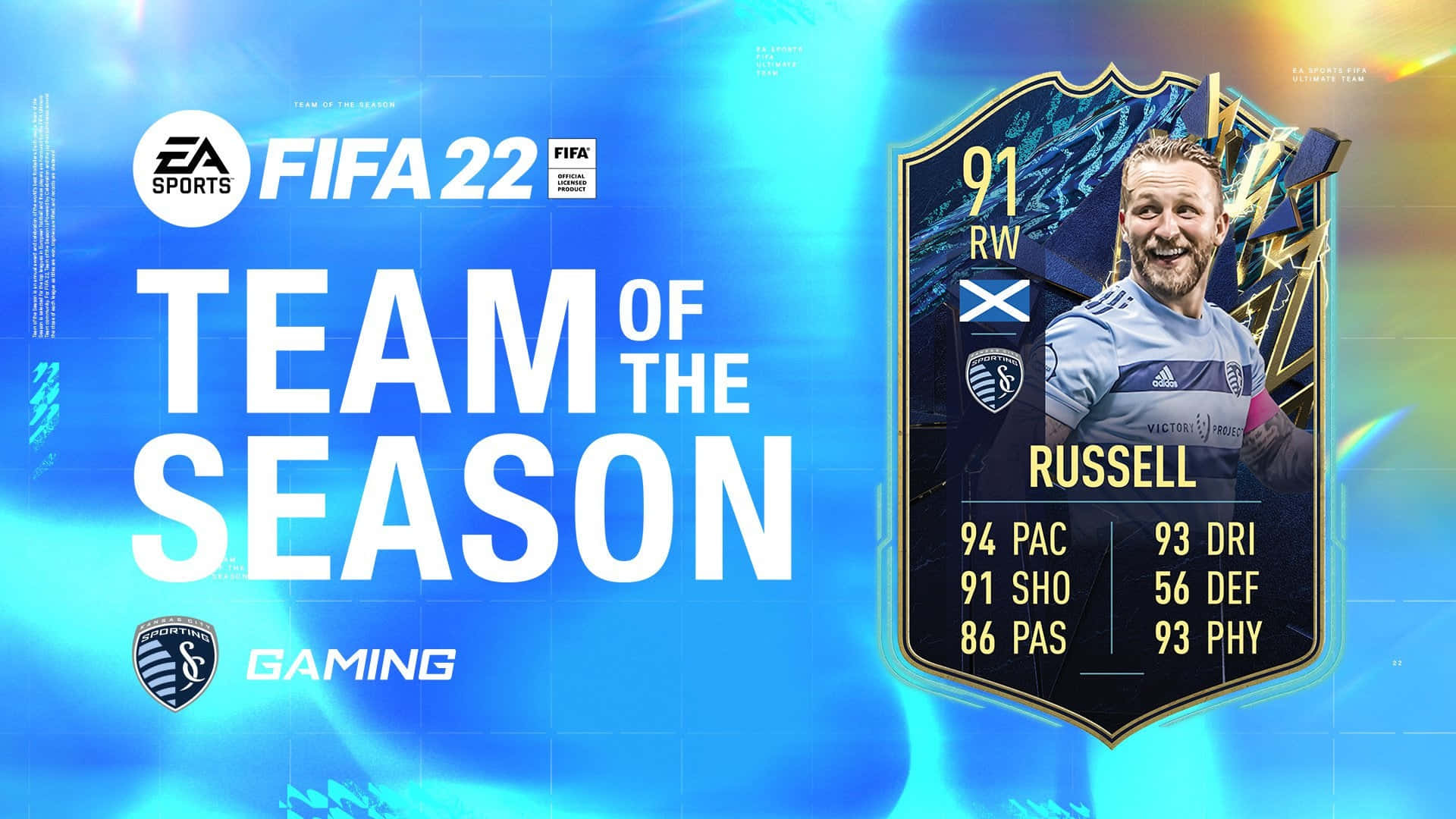 ג'וני ראסל ב-FIFA 22 MLS Ultimate Team of the Season טפט