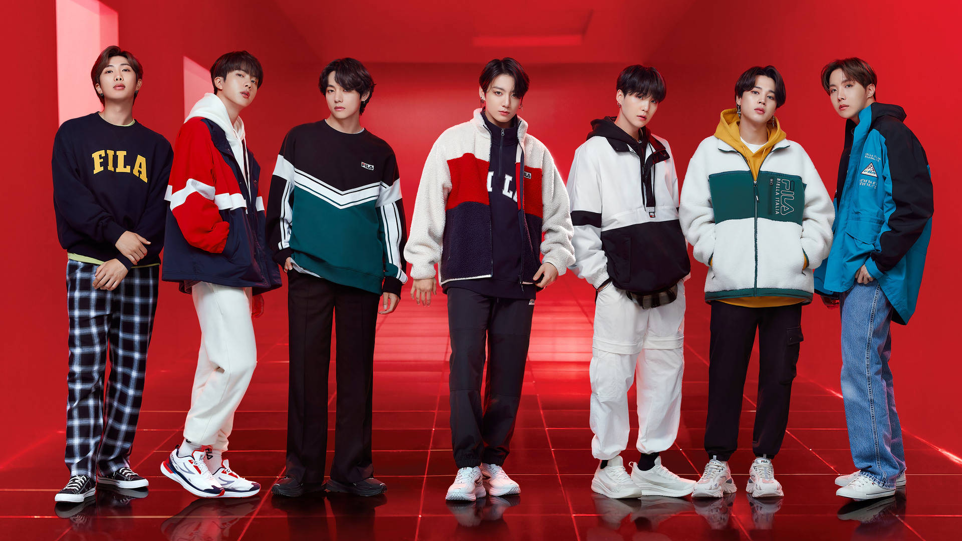 מחשב נייד FILA מגניב של BTS טפט