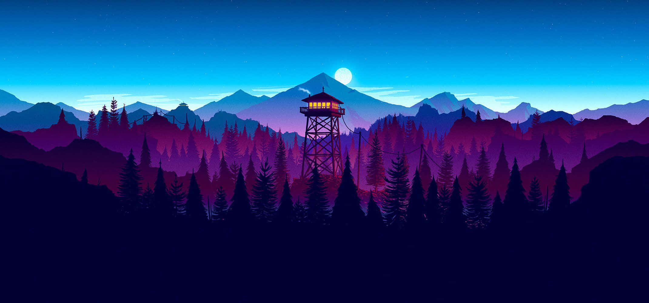 רקע מוניטור הרי Firewatch הטוב ביותר טפט
