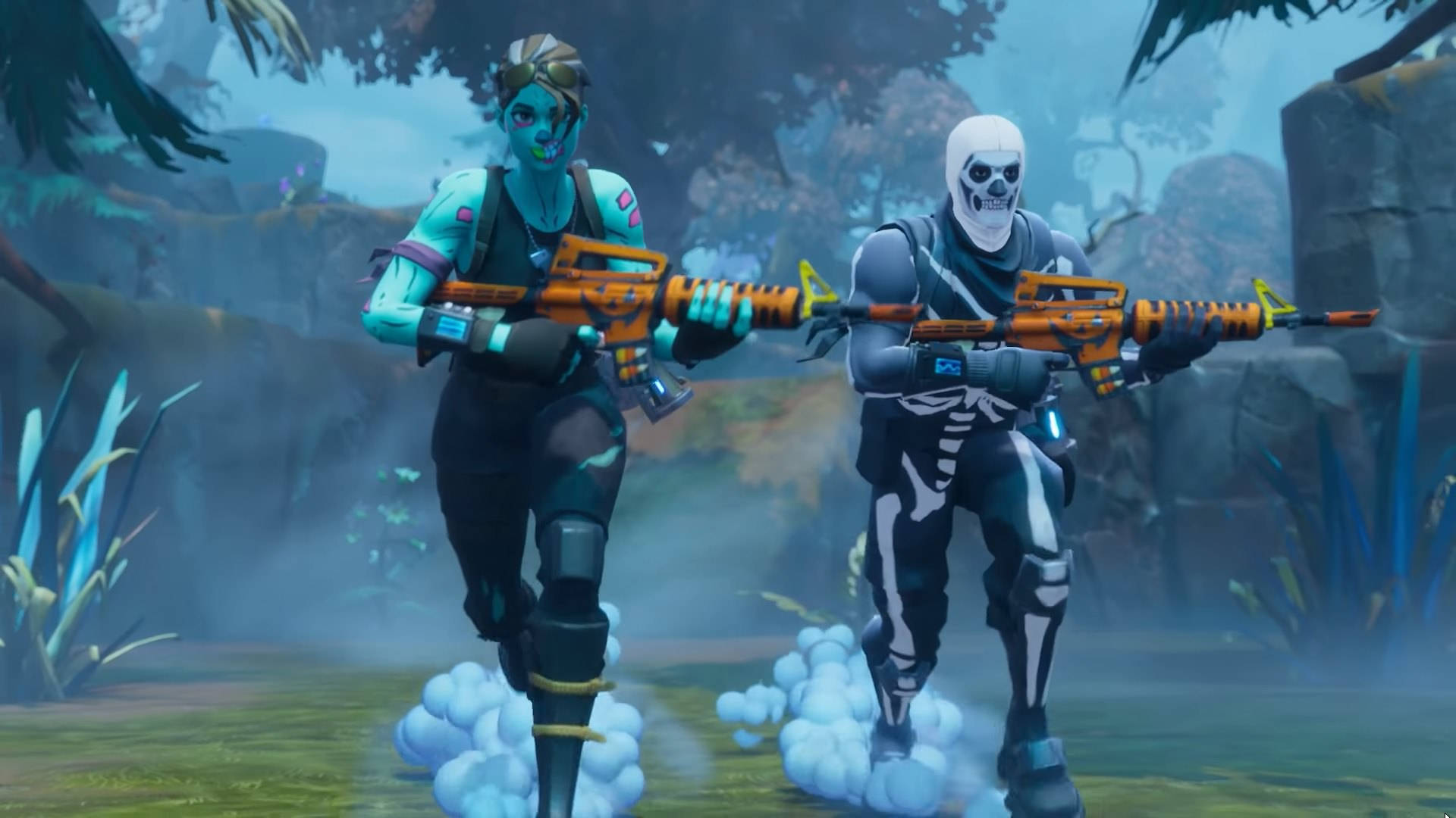 שני שחקני Fortnite מתמודדים עם הקור טפט