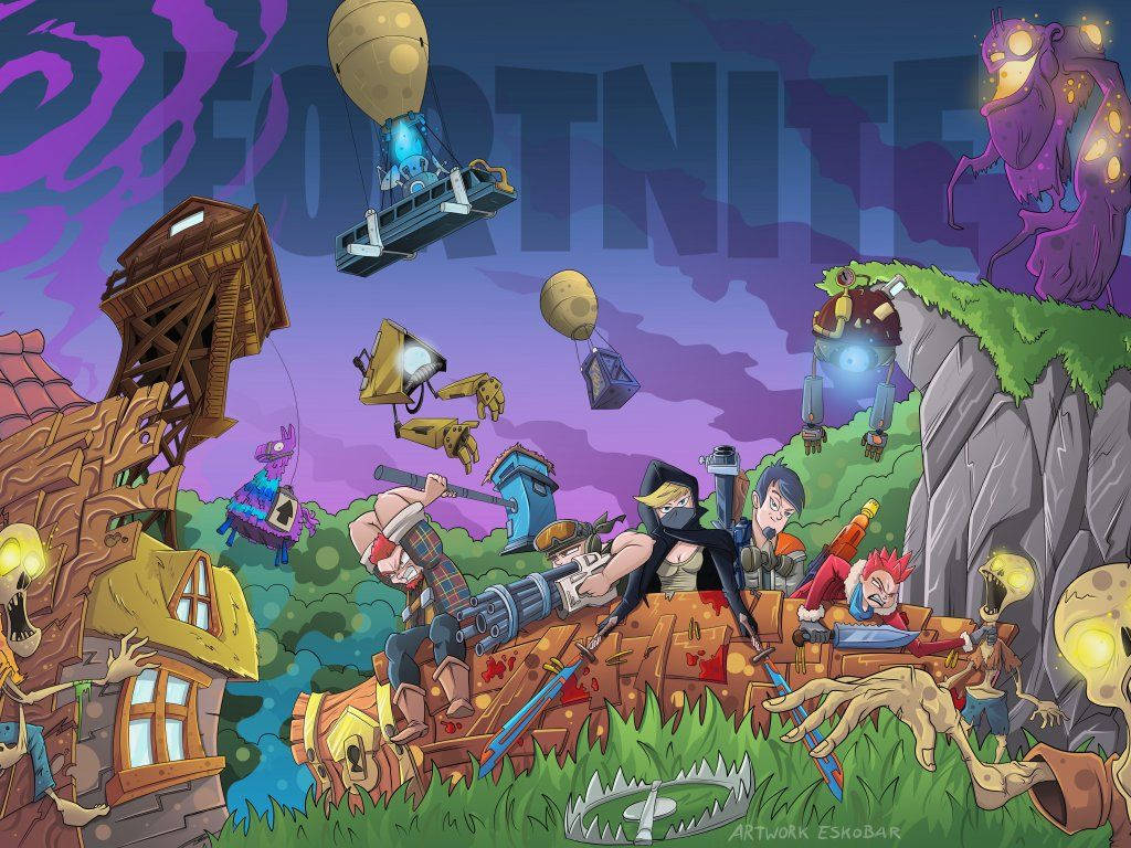 לשחק Fortnite מעולם לא היה כיף יותר! טפט