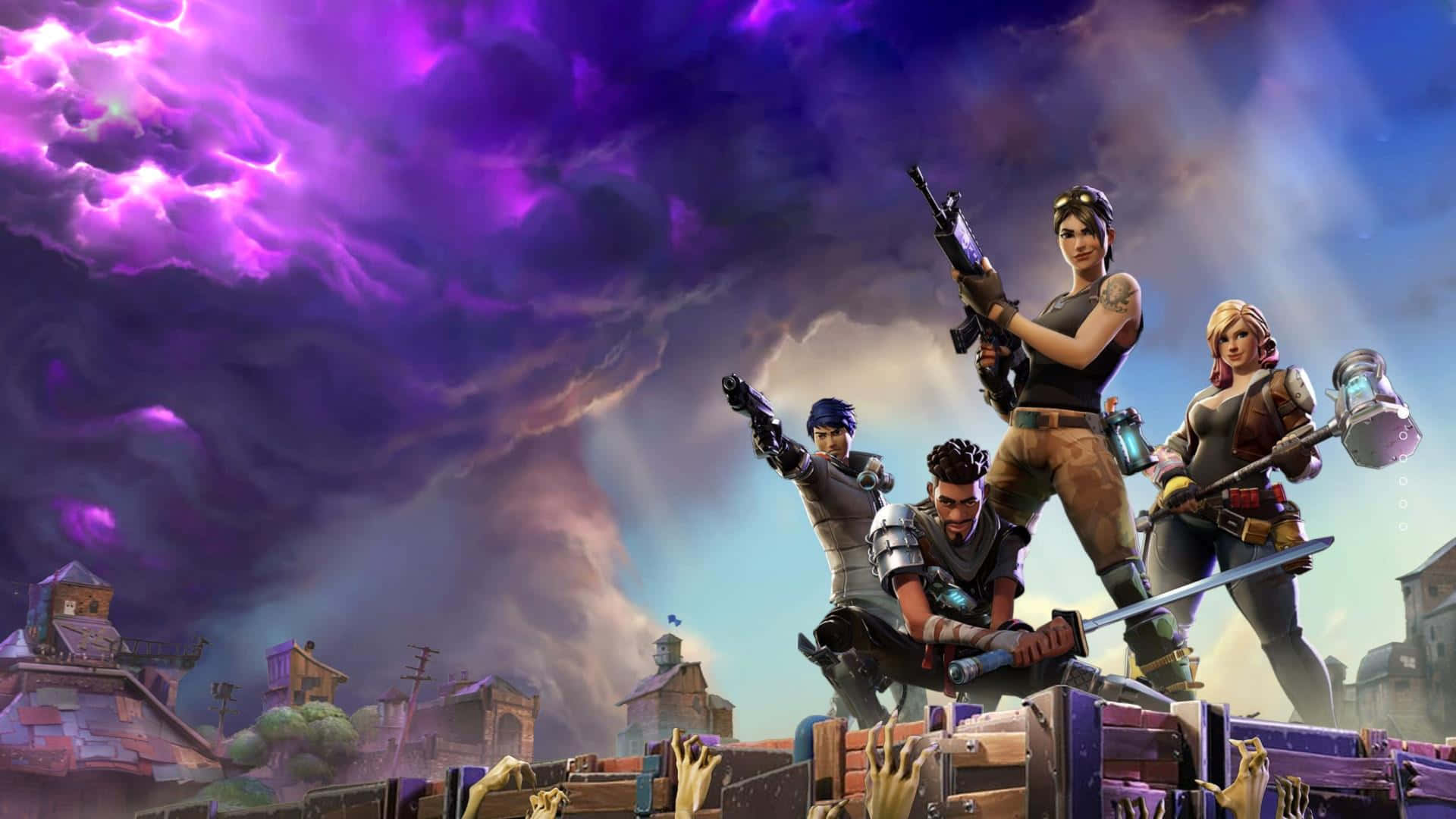 הצטרפו לשורות מיליוני שחקני Fortnite והילחמו על ה-Victory Royale. טפט