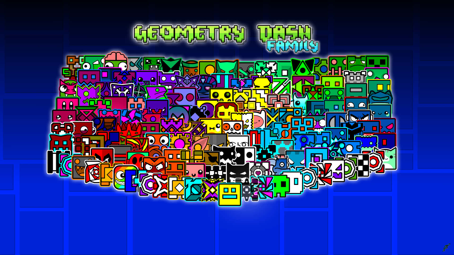 דמויות Geometry Dash יחד טפט